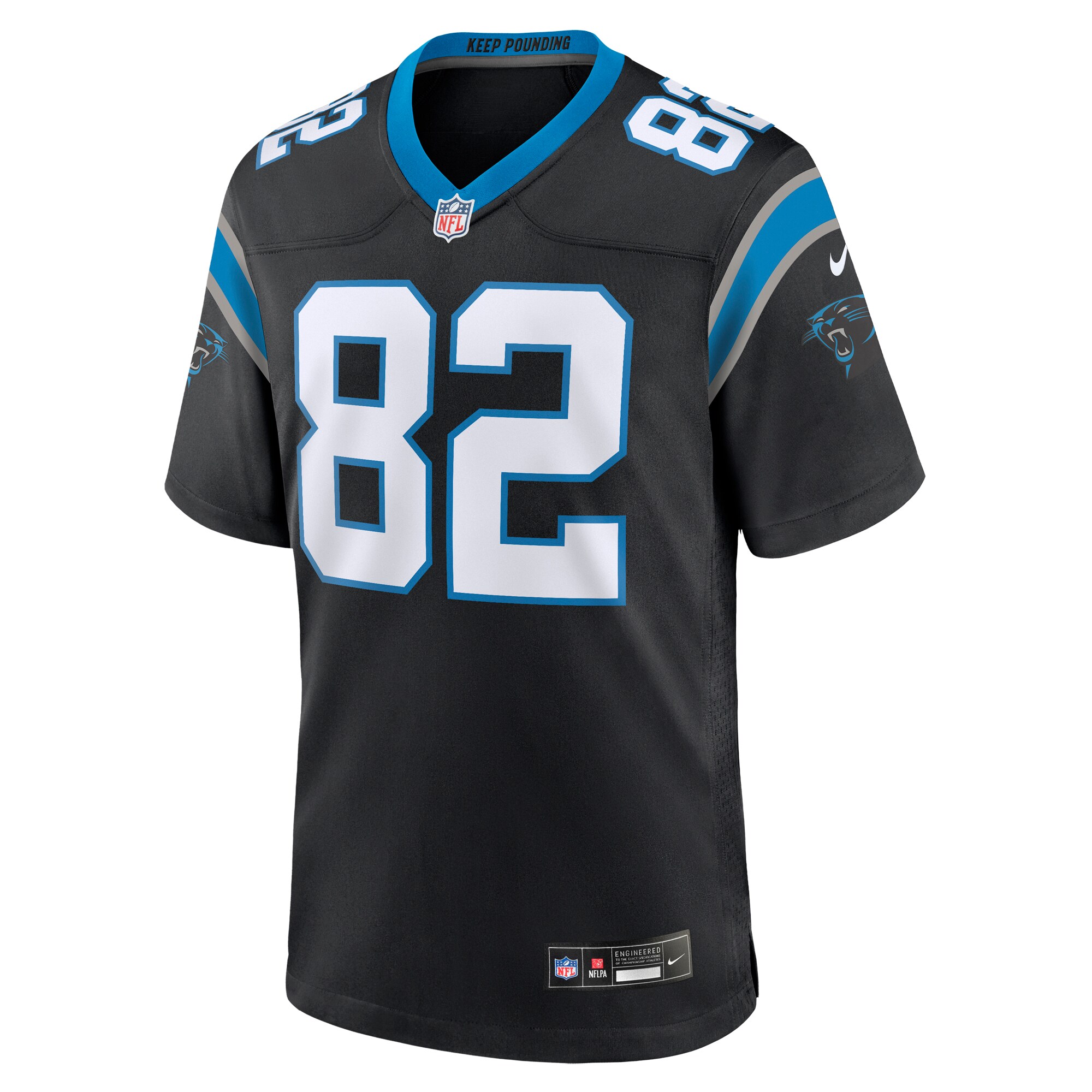 Tommy Tremble Carolina Panthers  Team Game Jersey - Black