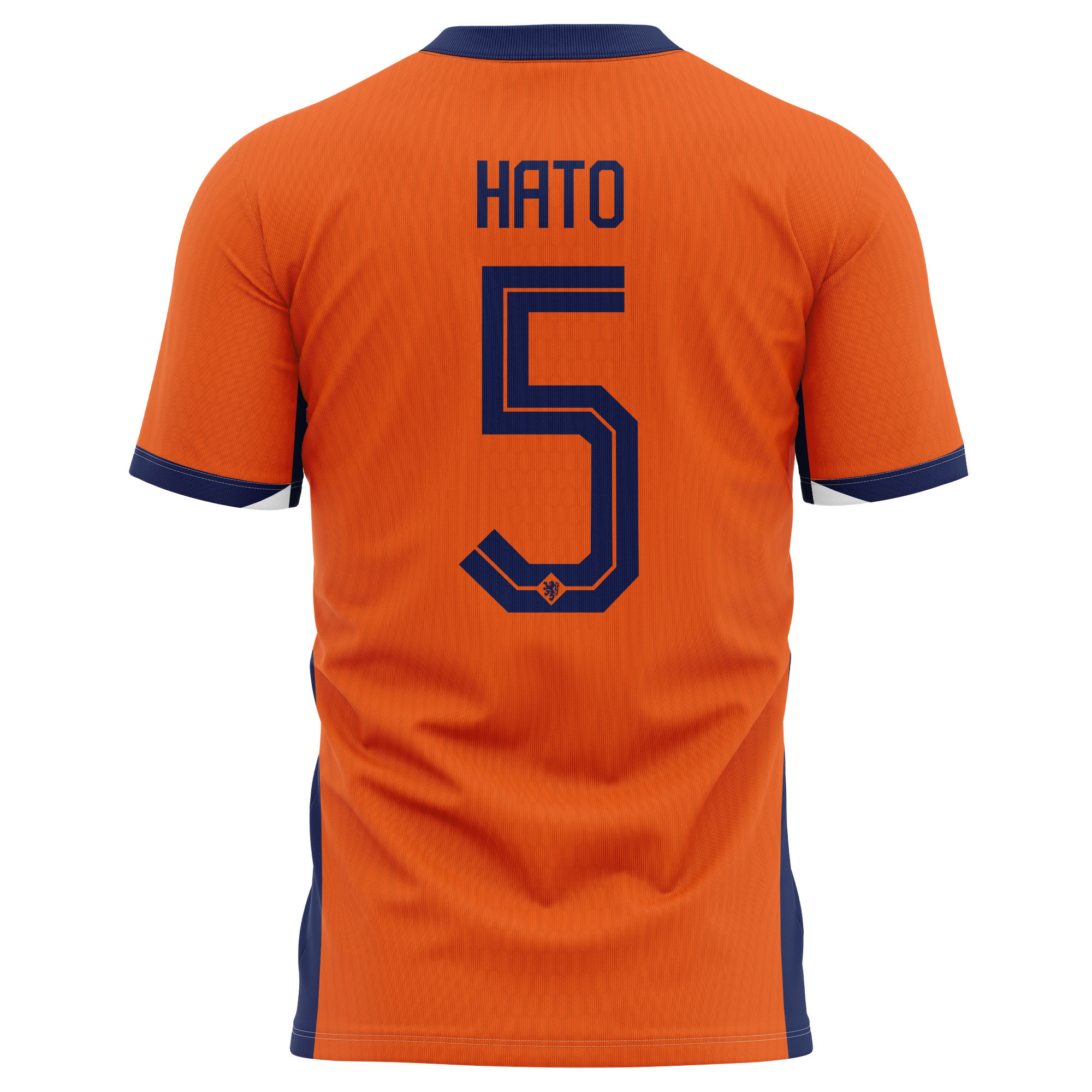 Jorrel Hato 5 Netherlands National Team 2024 Home Kits AOP T-shirt - Orange