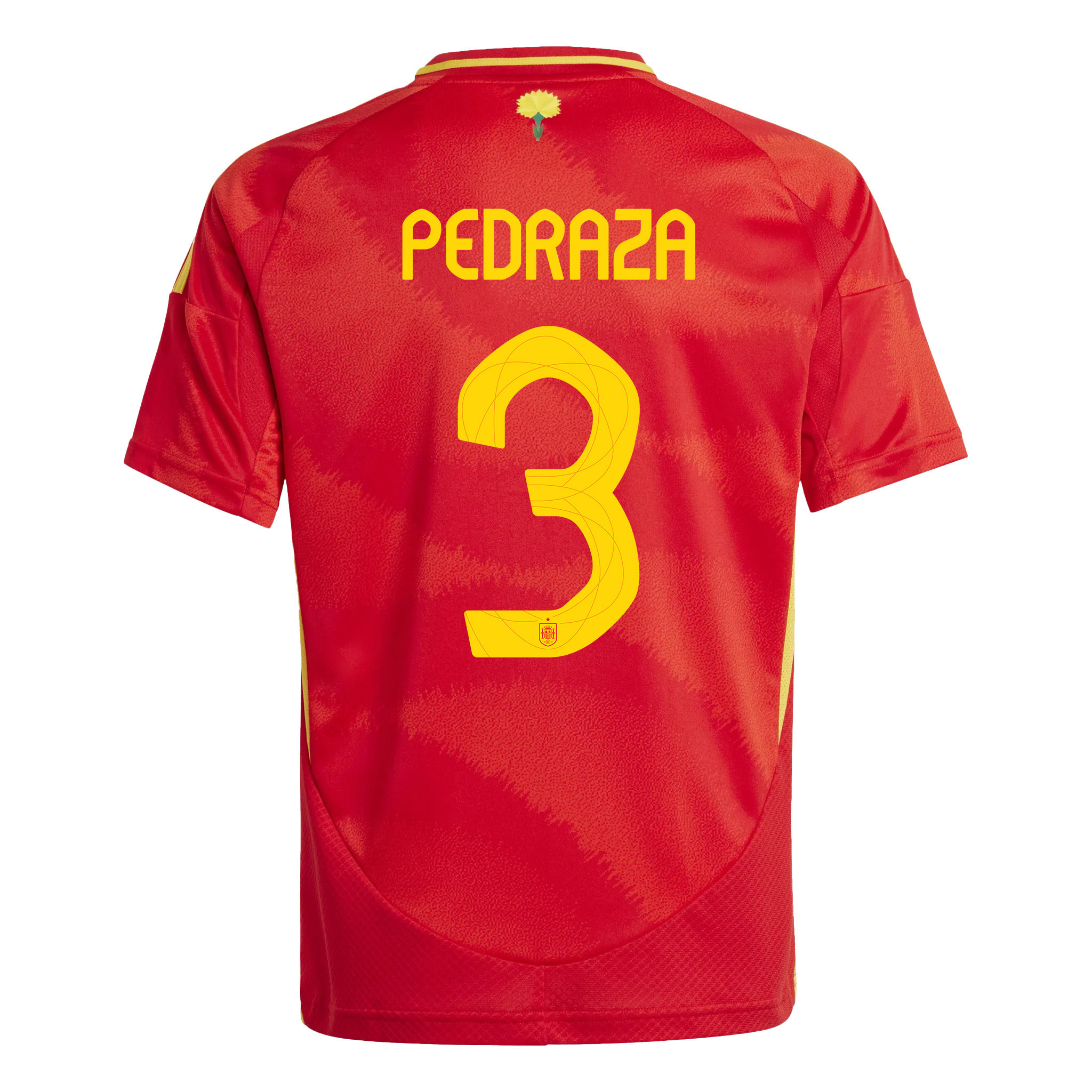Alfonso Pedraza 3 Spain National Team 2024 Home YOUTH Jersey - Red