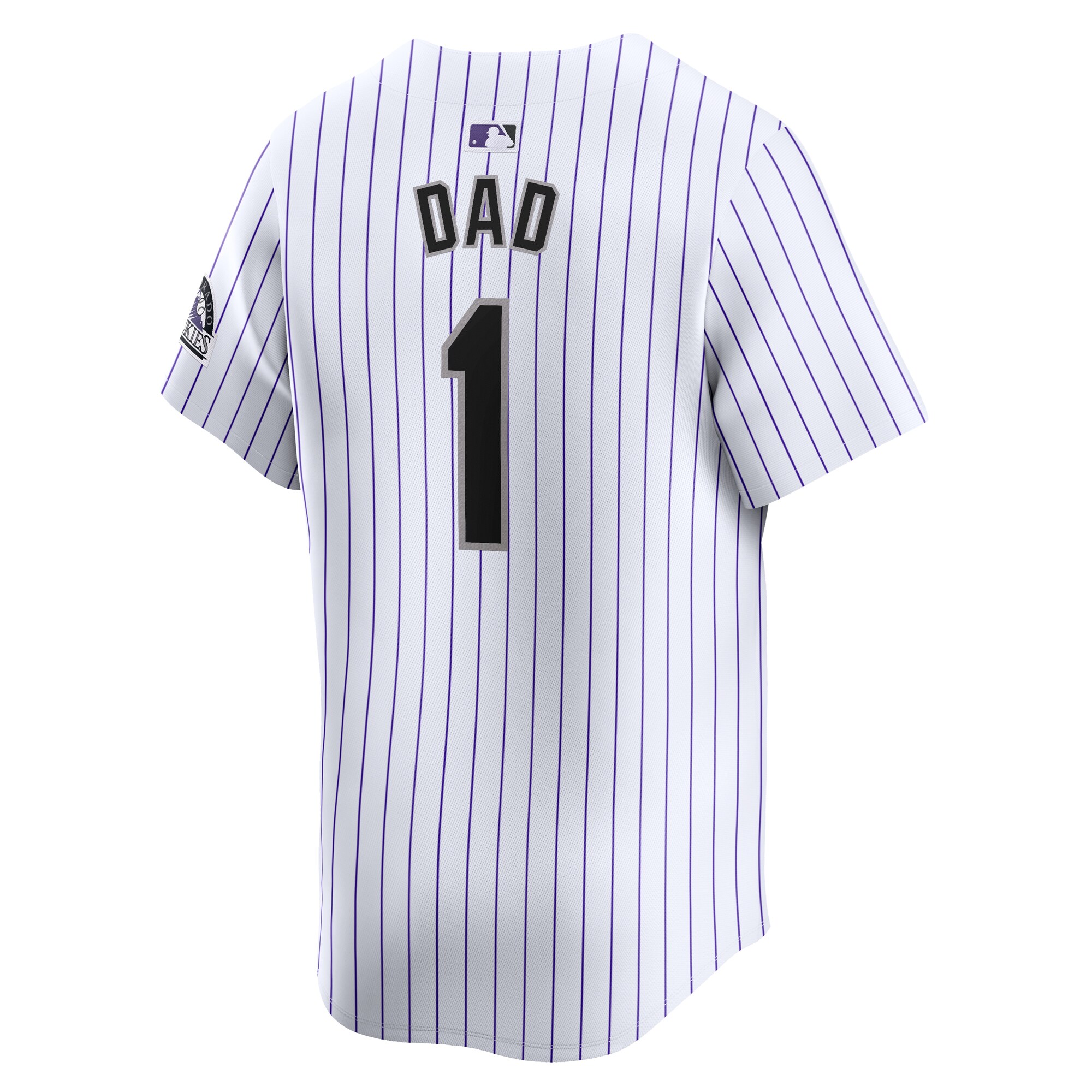 Colorado Rockies  #1 Dad Home Limited Jersey - White