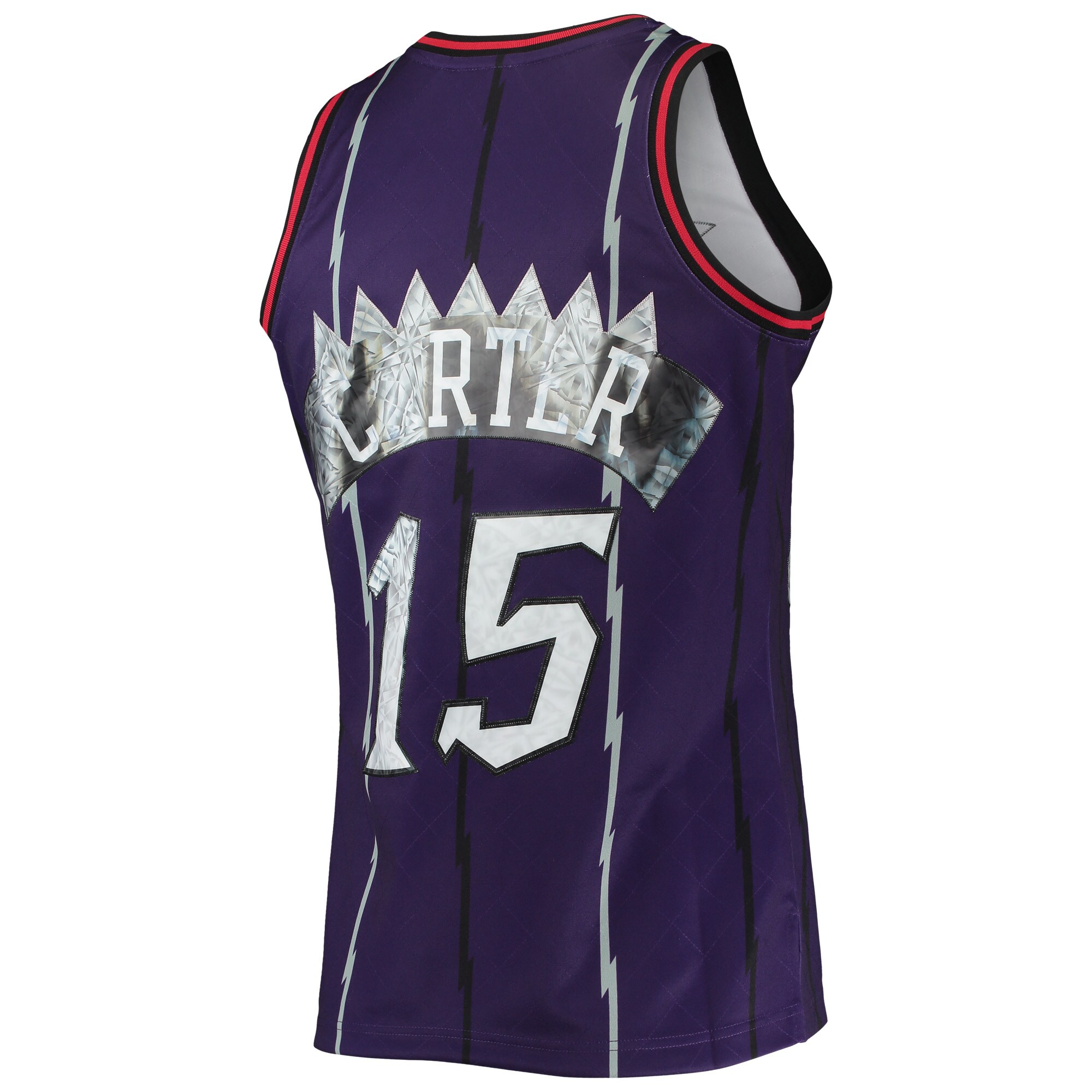 Vince Carter Toronto Raptors Mitchell & Ness 1998\/99 Hardwood Classics NBA 75th Anniversary Diamond Swingman Jersey - Purple