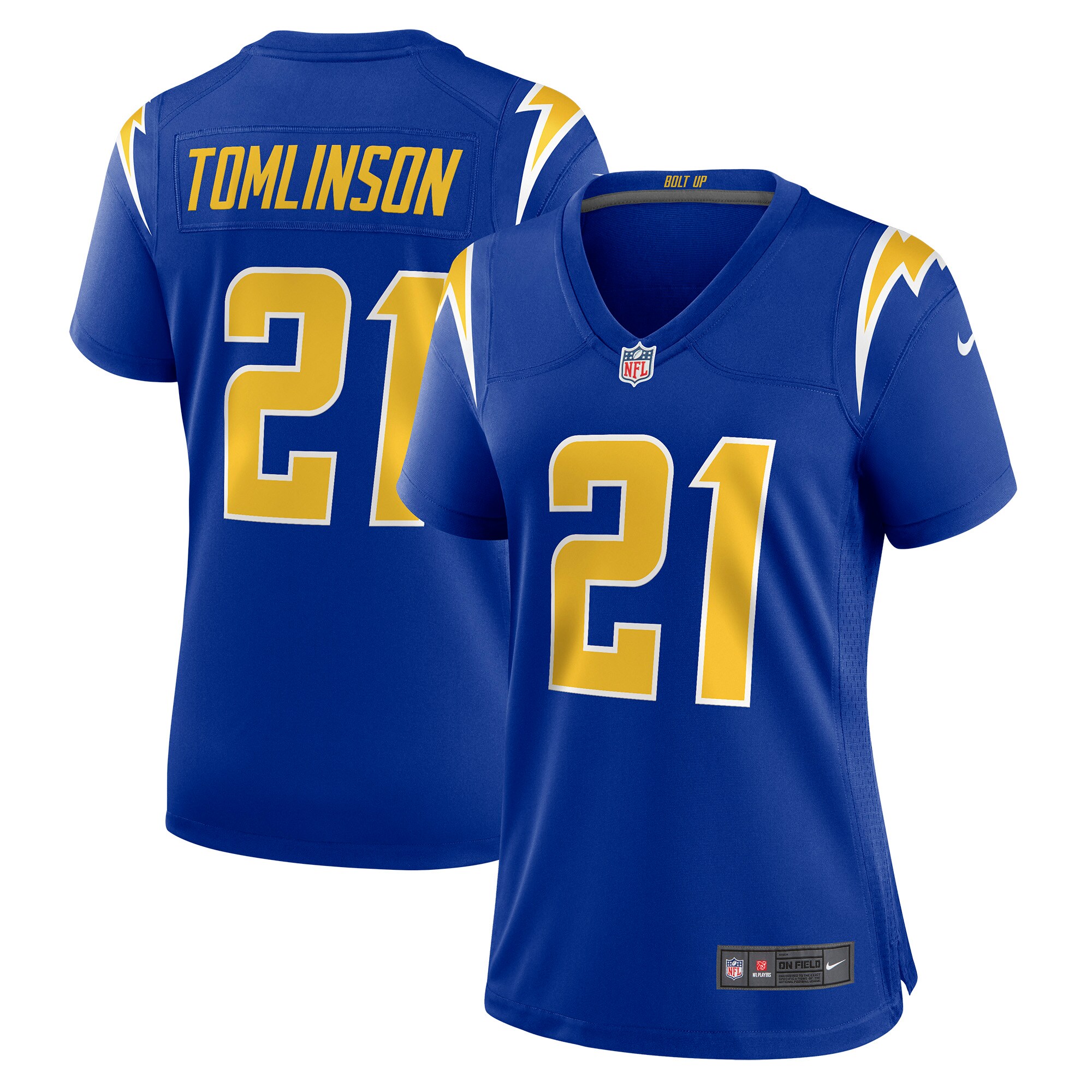 LaDainian Tomlinson Los Angeles Chargers  Women's Retired Game Jersey - Royal