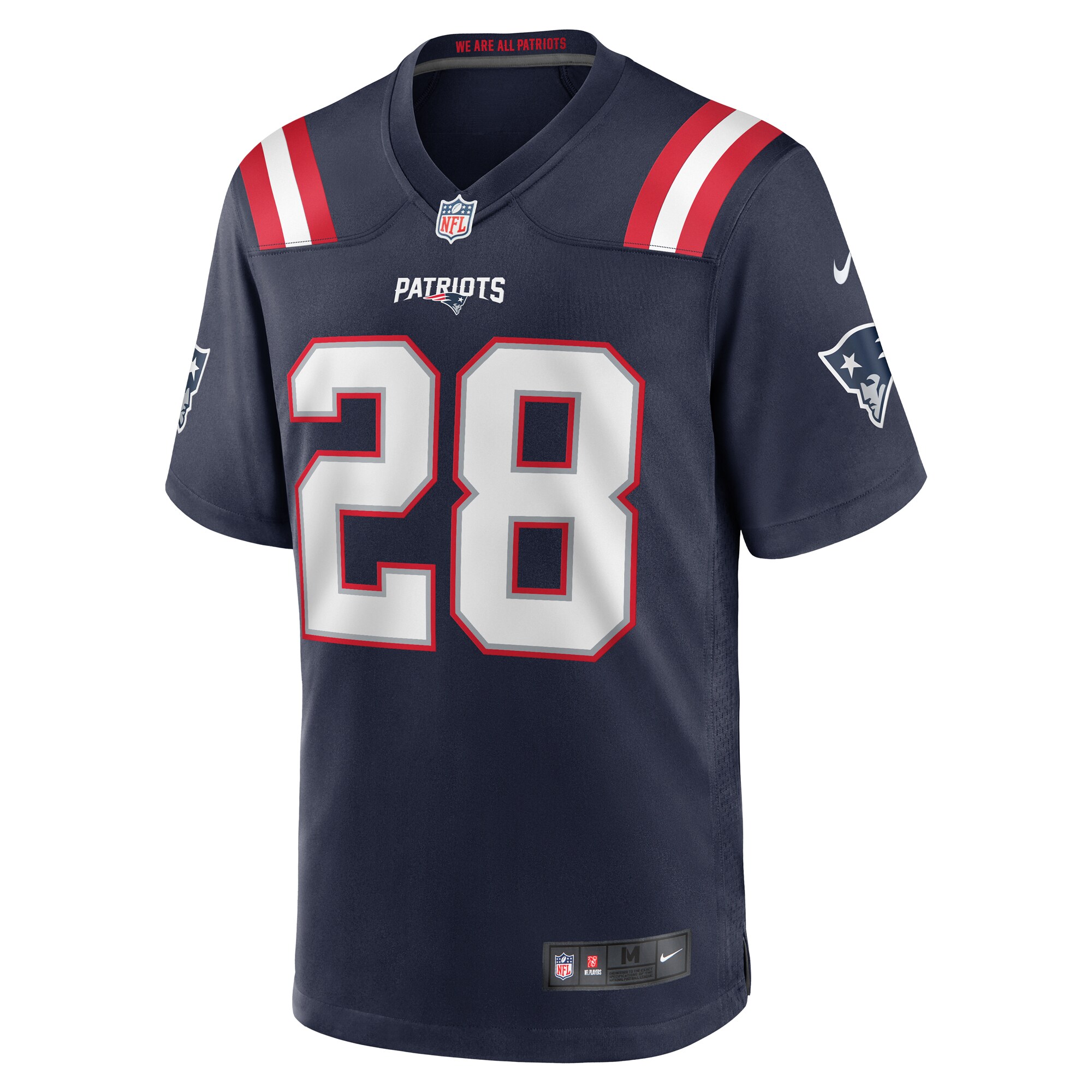 Ameer Speed New England Patriots  Team Game Jersey -  Navy