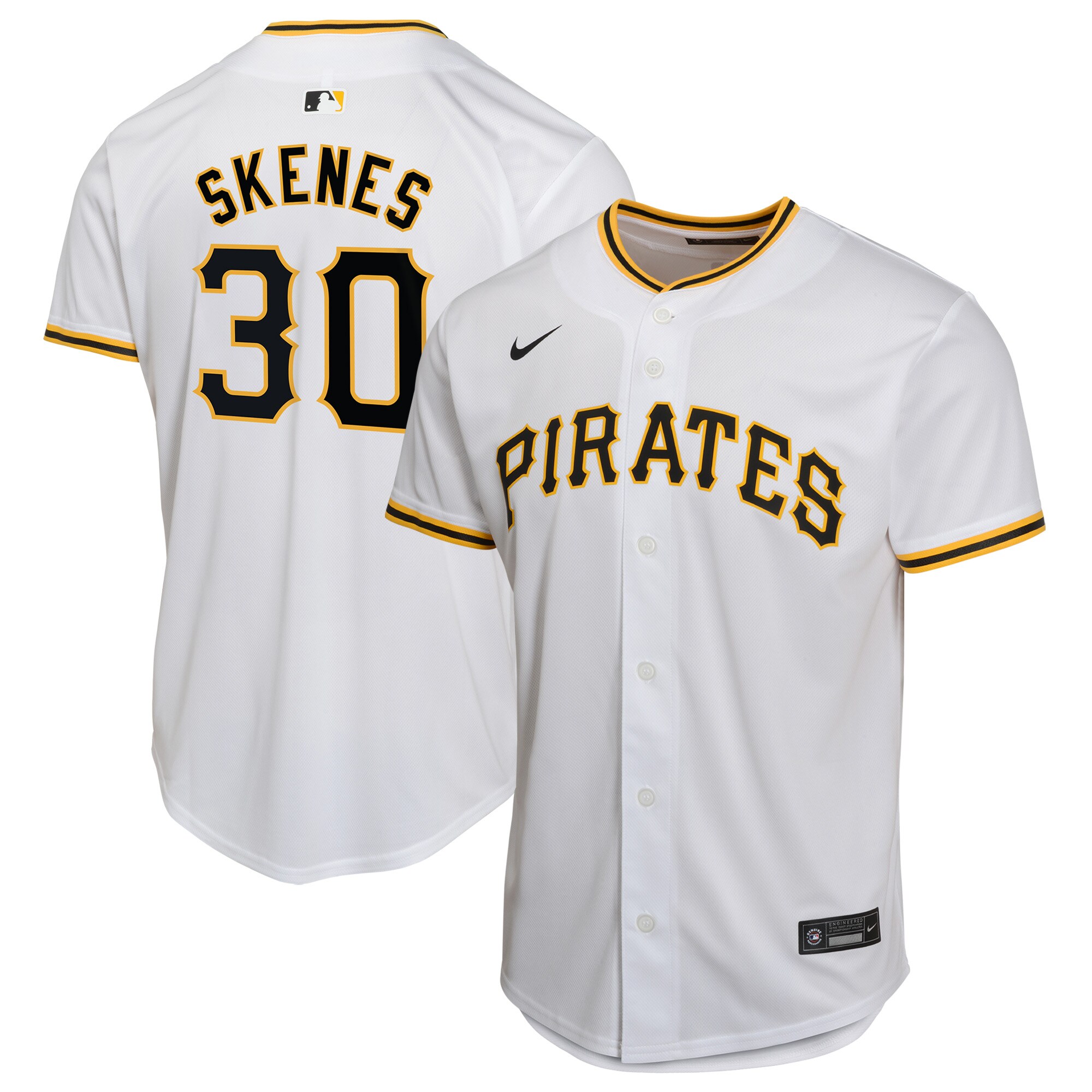 Paul Skenes Pittsburgh Pirates  Youth Home Player Game Jersey - White