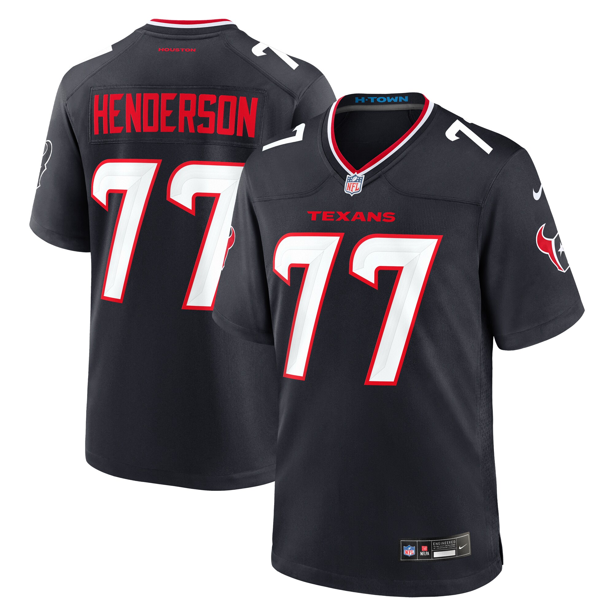 LaDarius Henderson Houston Texans  Game Jersey -  Navy