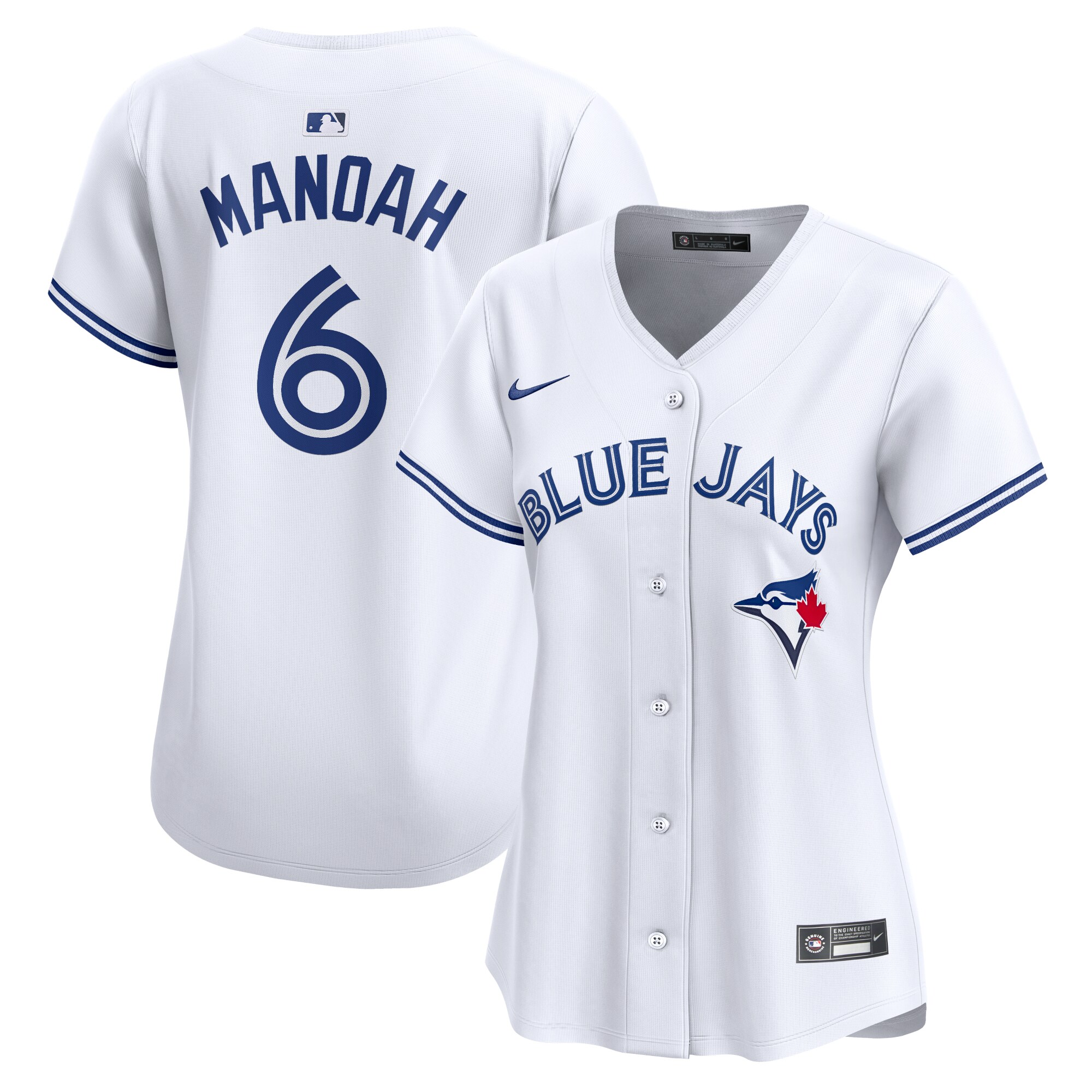 Alek Manoah Toronto Blue Jays  Women's  Home Limited Player Jersey - White
