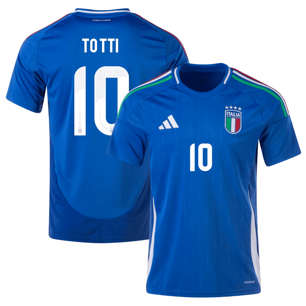 Francesco Totti 10 Italy National Team 2024 Home Legend Player Men Jersey - Blue