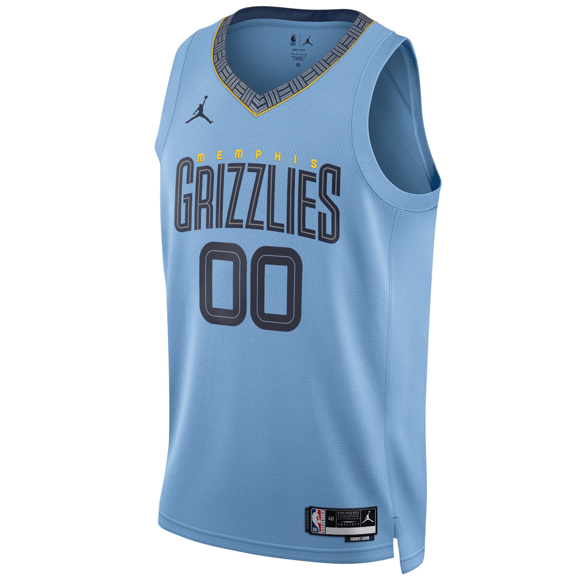 Memphis Grizzlies Jordan Brand Unisex 2022\/23 Swingman Custom Jersey - Statement Edition - Blue