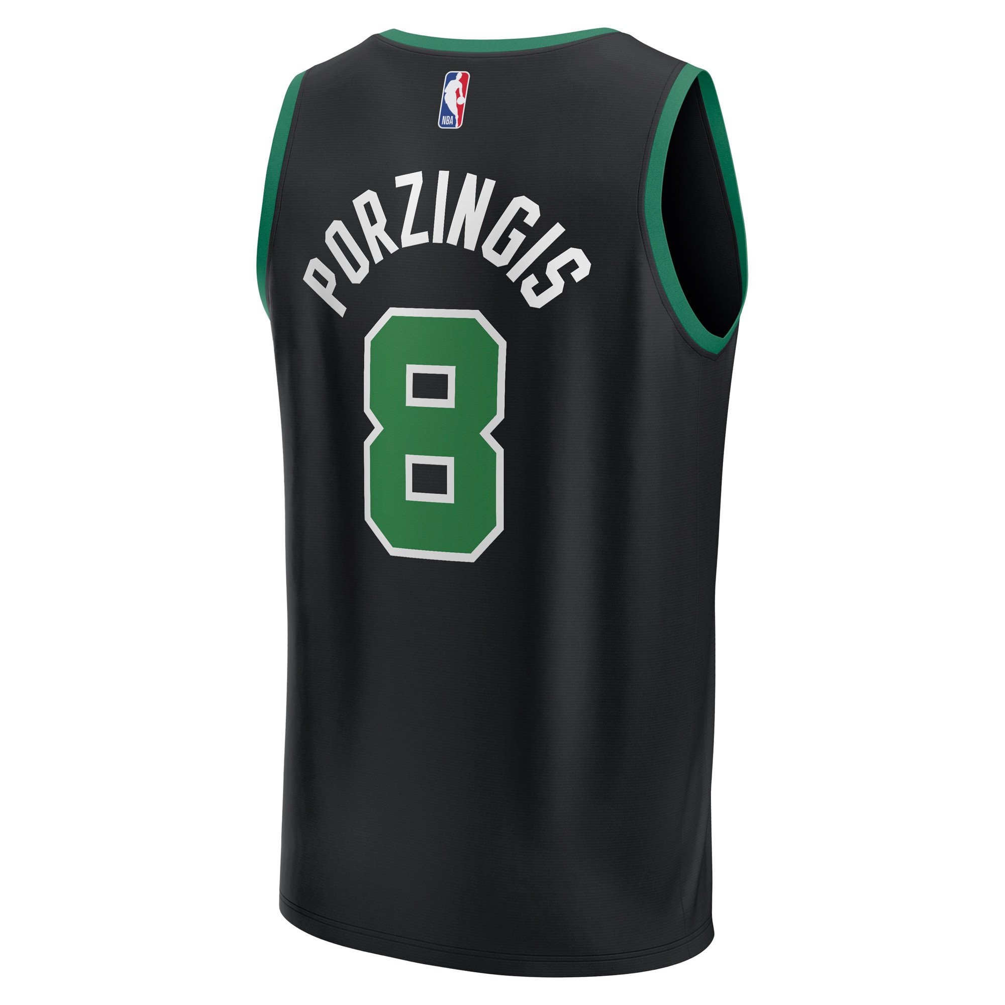 Kristaps Porzingis Boston Celtics Fanatics Youth Fast Break Player Jersey - Statement Edition - Black