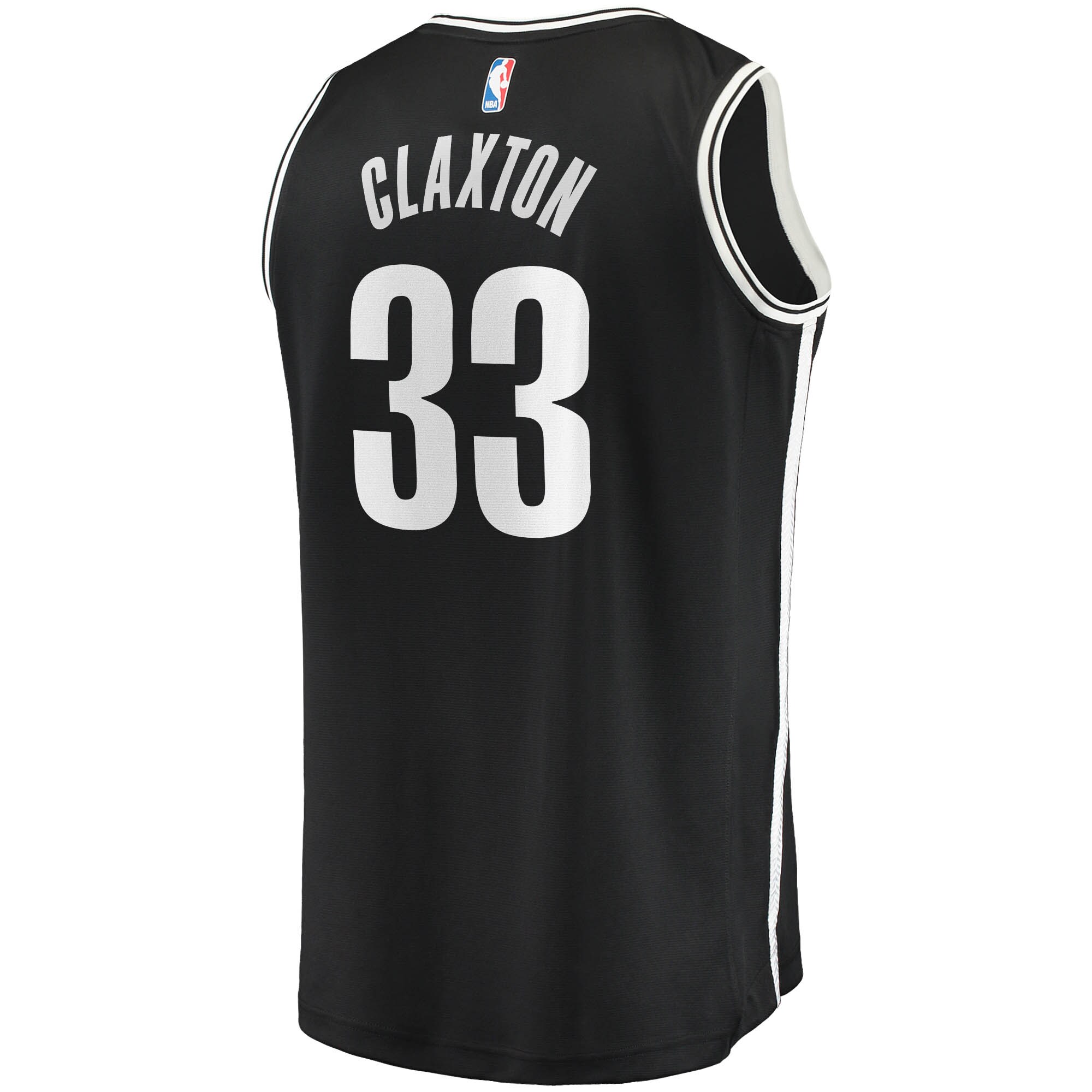 Nicolas Claxton Brooklyn Nets Fanatics Fast Break Replica Jersey - Icon Edition - Black
