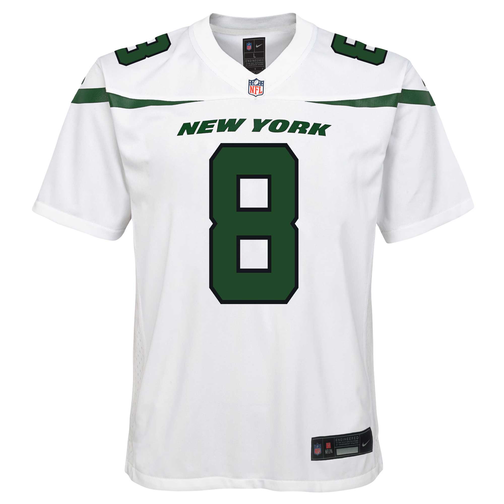 Aaron Rodgers New York Jets  Youth Game Jersey - White