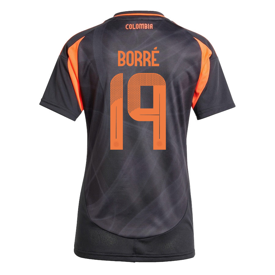 Rafael Borré 19 Colombia National Team 2024/25 Away Women Jersey - Black