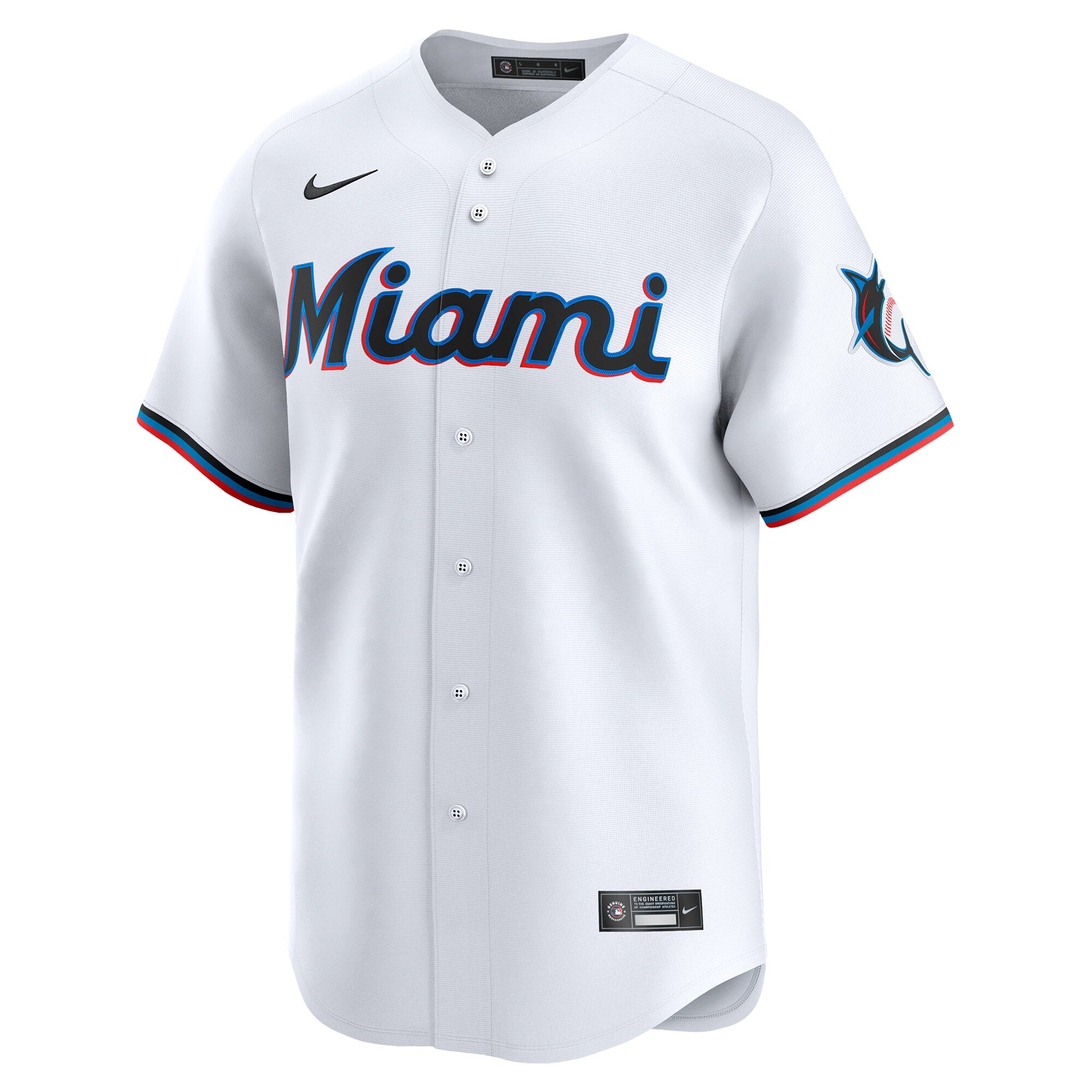 Miami Marlins  Home Limited Jersey - White