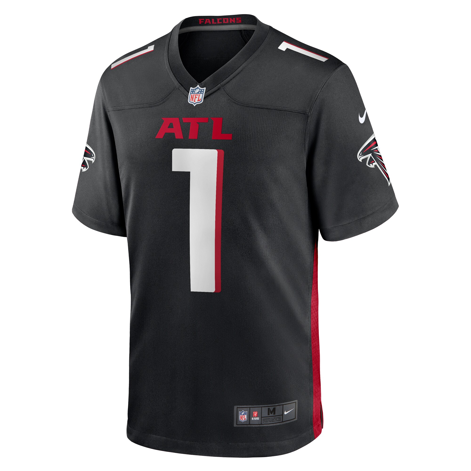 Jeff Okudah Atlanta Falcons  Game Player Jersey - Black