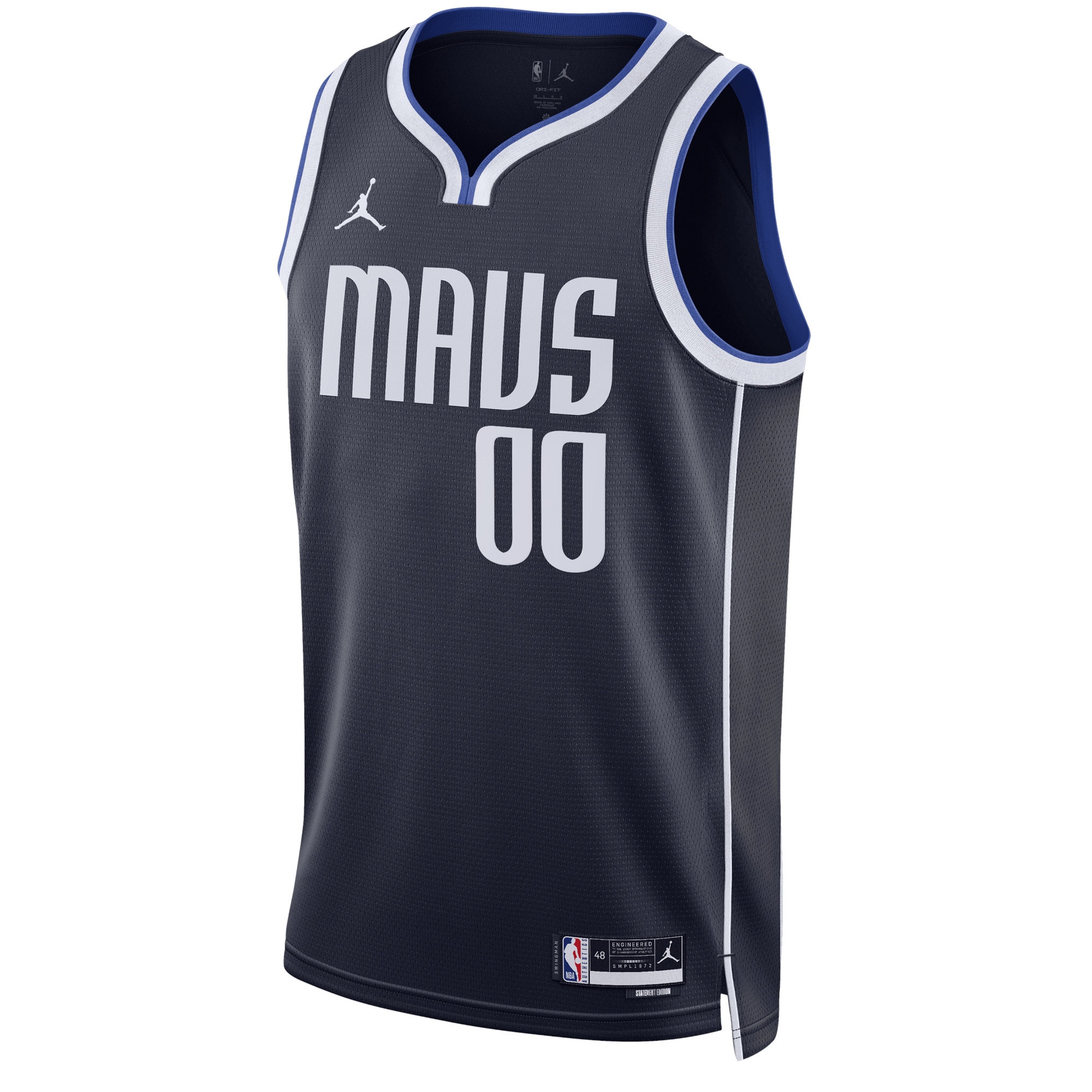 Dallas Mavericks Jordan Brand Unisex 2022\/23 Swingman Custom Jersey - Statement Edition - Navy