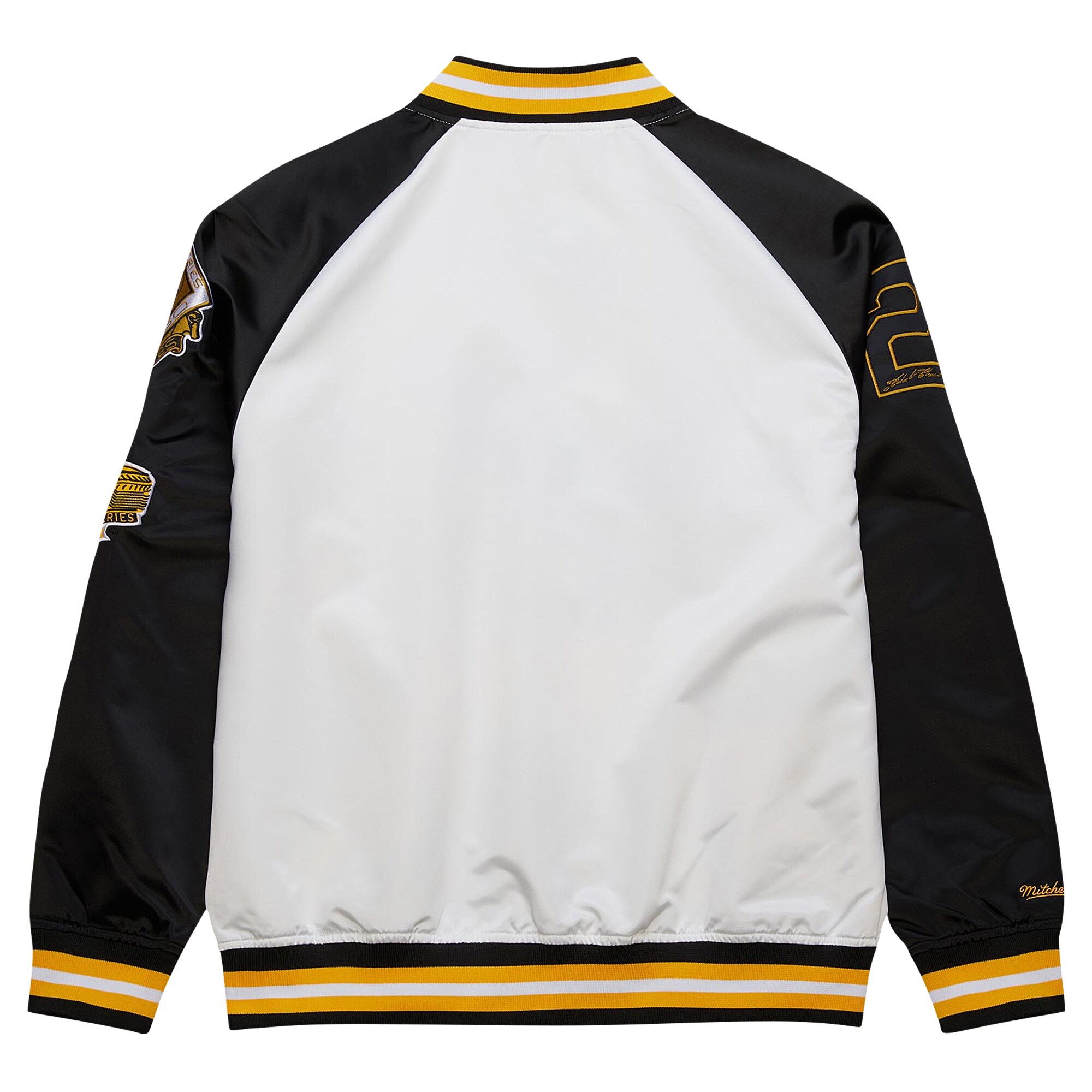 Roberto Clemente Pittsburgh Pirates Mitchell & Ness Cooperstown Collection Legends Lightweight Satin Raglan Full-Snap Jacket - White\/Black