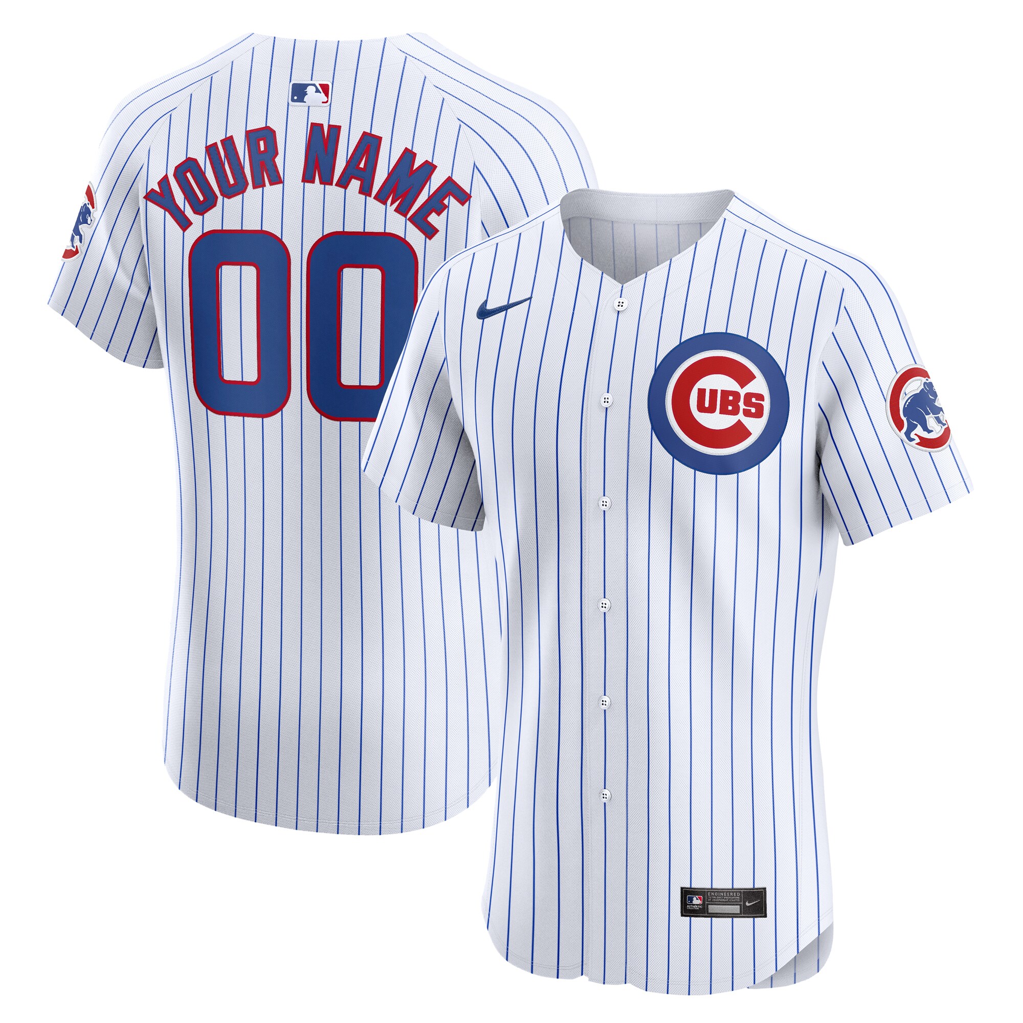 Chicago Cubs  Home Elite Custom Jersey - White