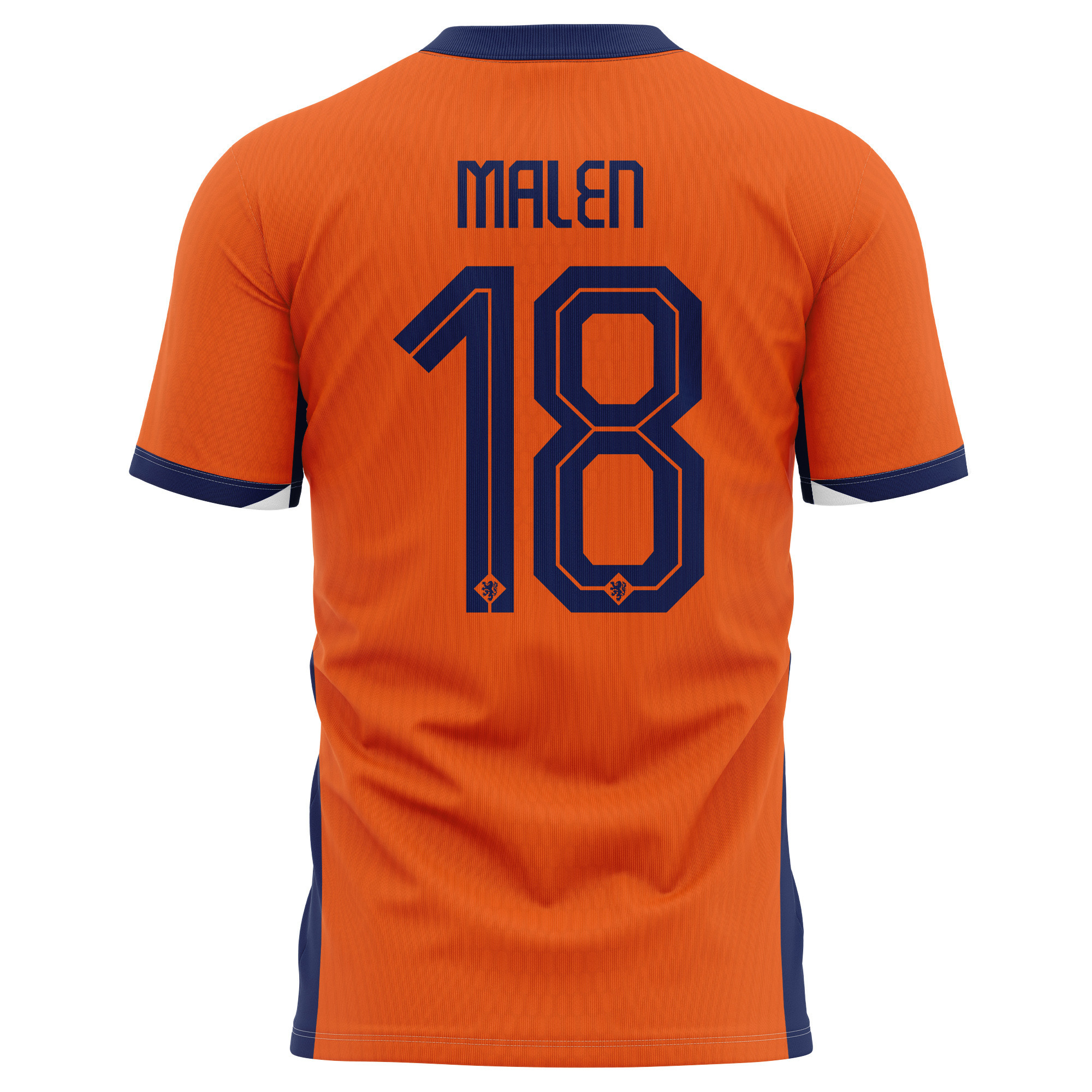 Donyell Malen 18 Netherlands National Team 2024 Home Kits AOP T-shirt - Orange