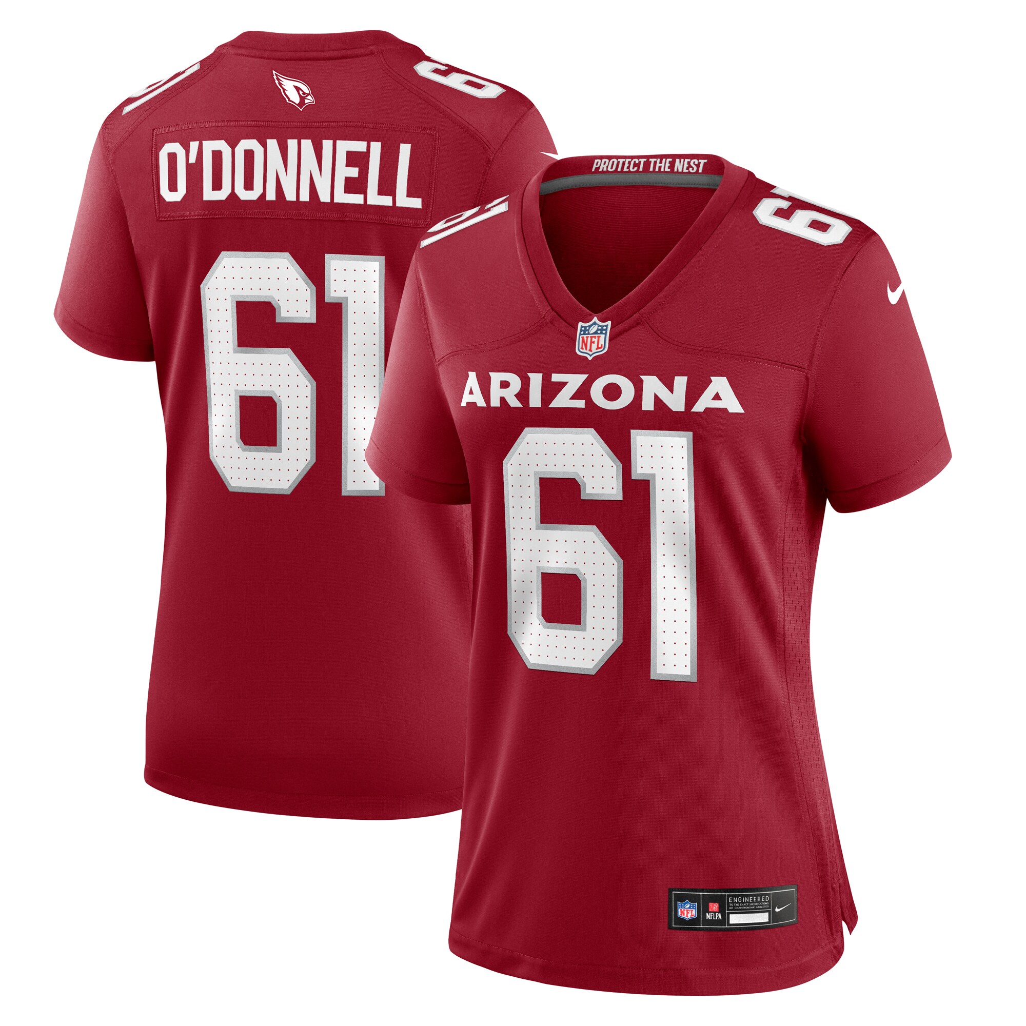 Carter O'Donnell Arizona Cardinals  Women's Team Game Jersey -  Cardinal