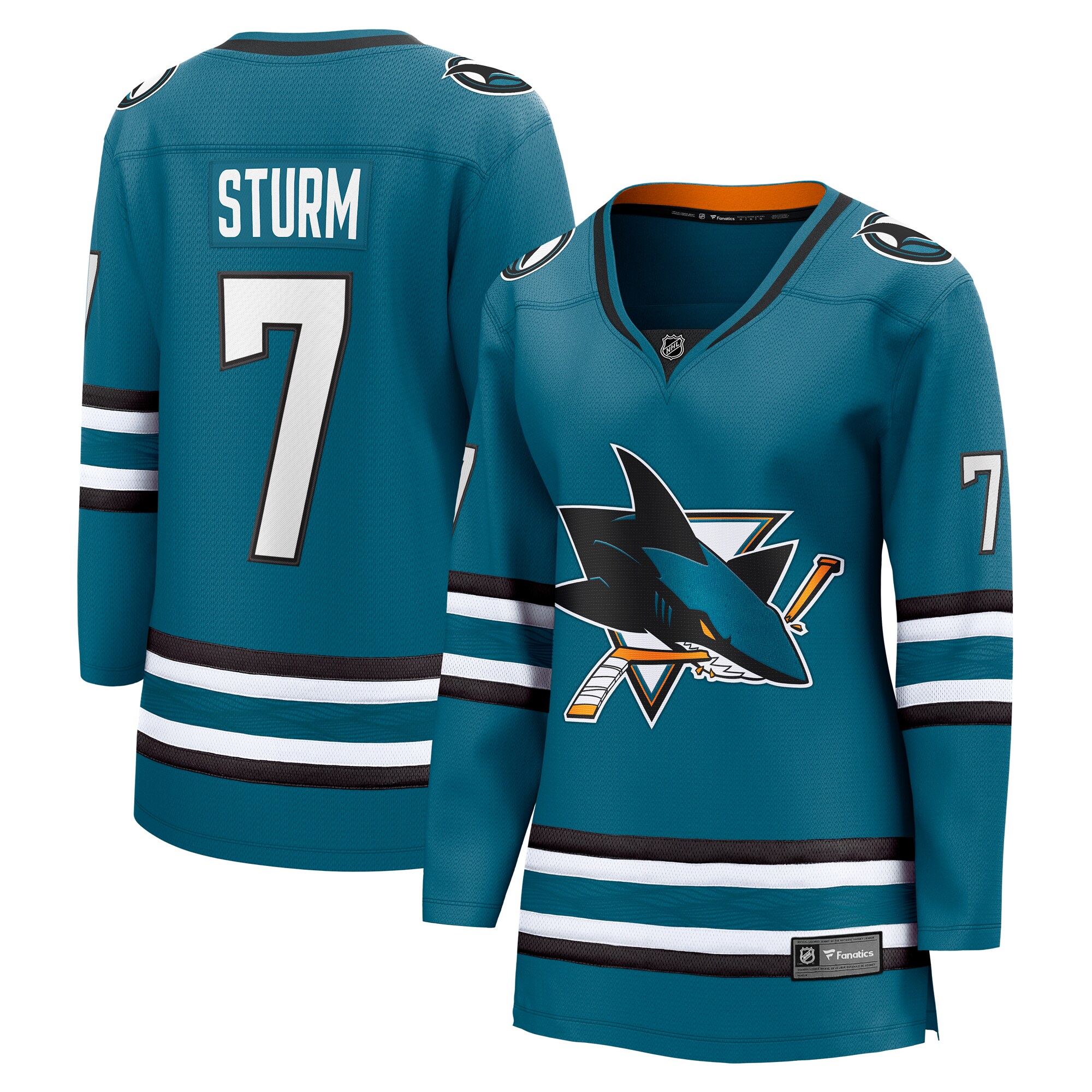 Nico Sturm San Jose Sharks Fanatics Women's Home Breakaway Player Jersey - Teal