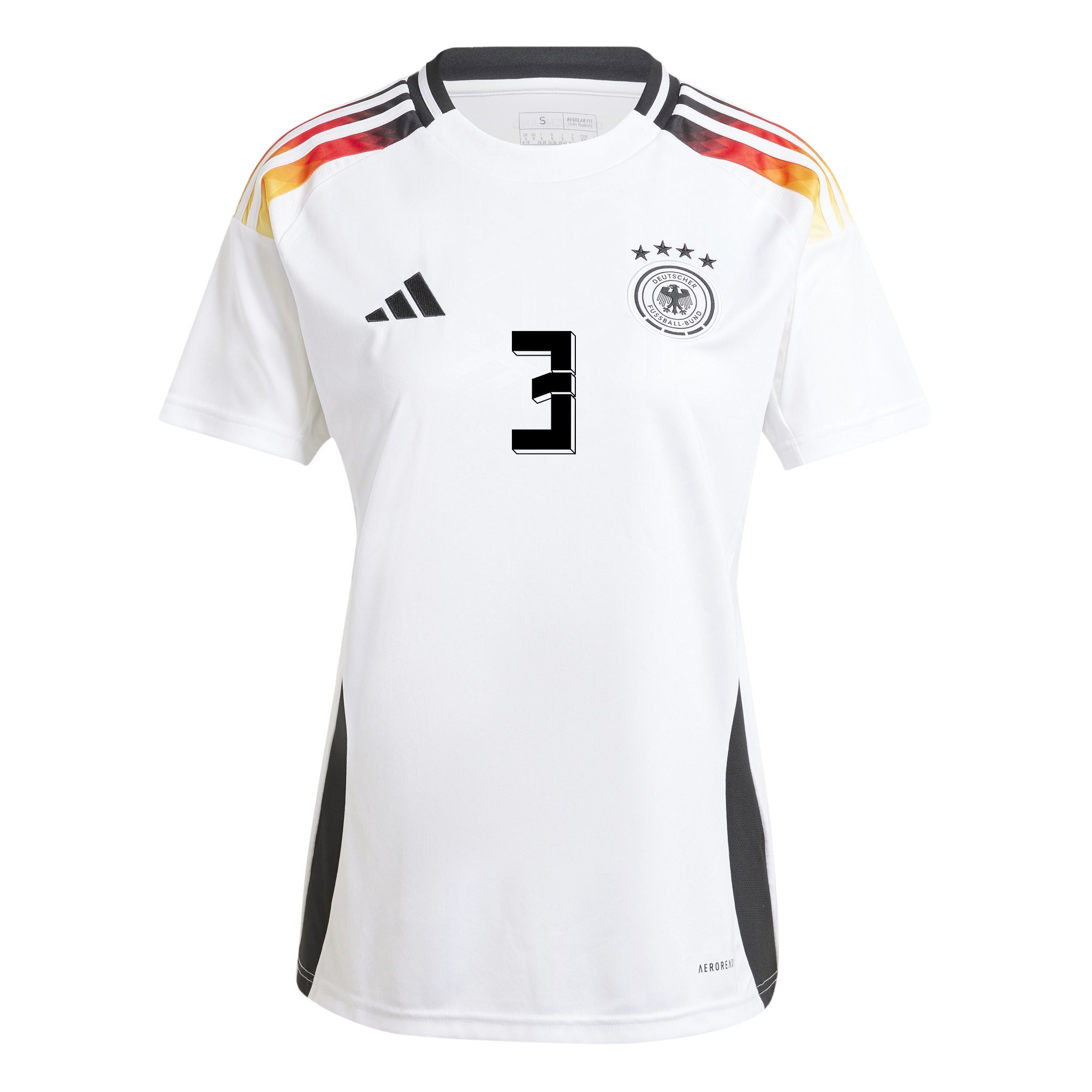 David Raum 3 Signed Germany National Team 2024/25 Home Jersey Autographed - Women