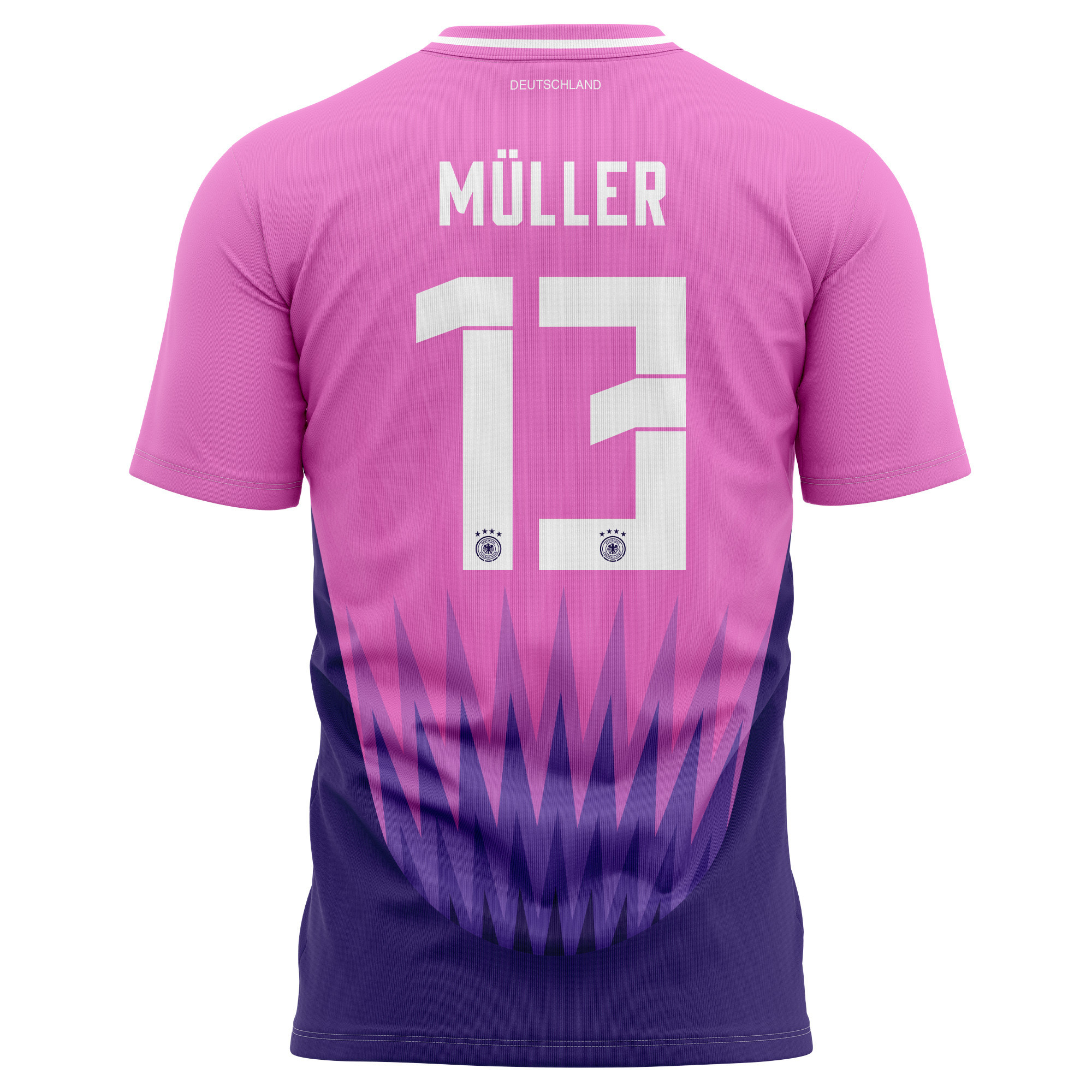 Thomas Müller 13 Germany National Team 2024 Away Kits AOP T-shirt - Purple
