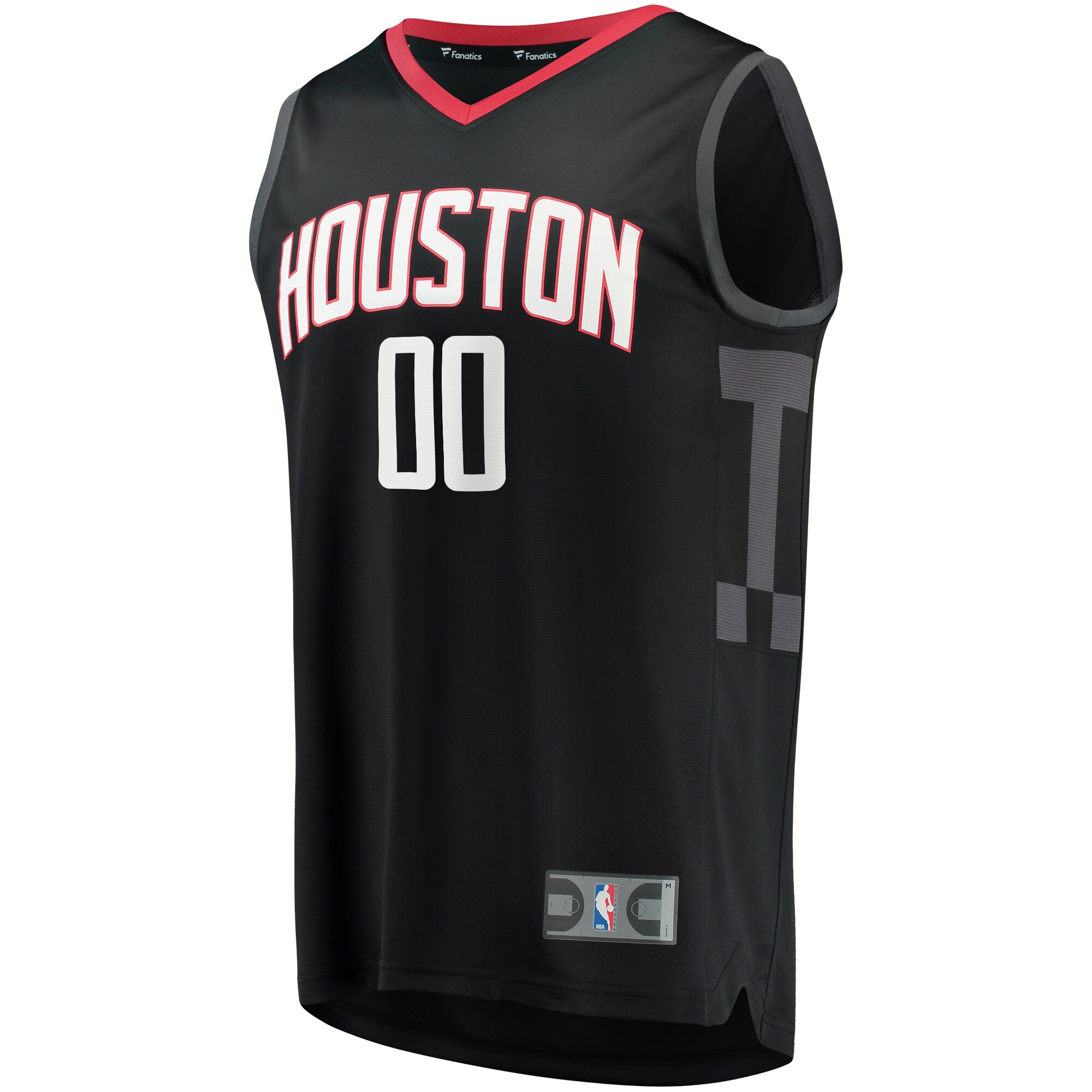 Houston Rockets Fanatics Youth Fast Break Custom Replica Jersey - Statement Edition - Black
