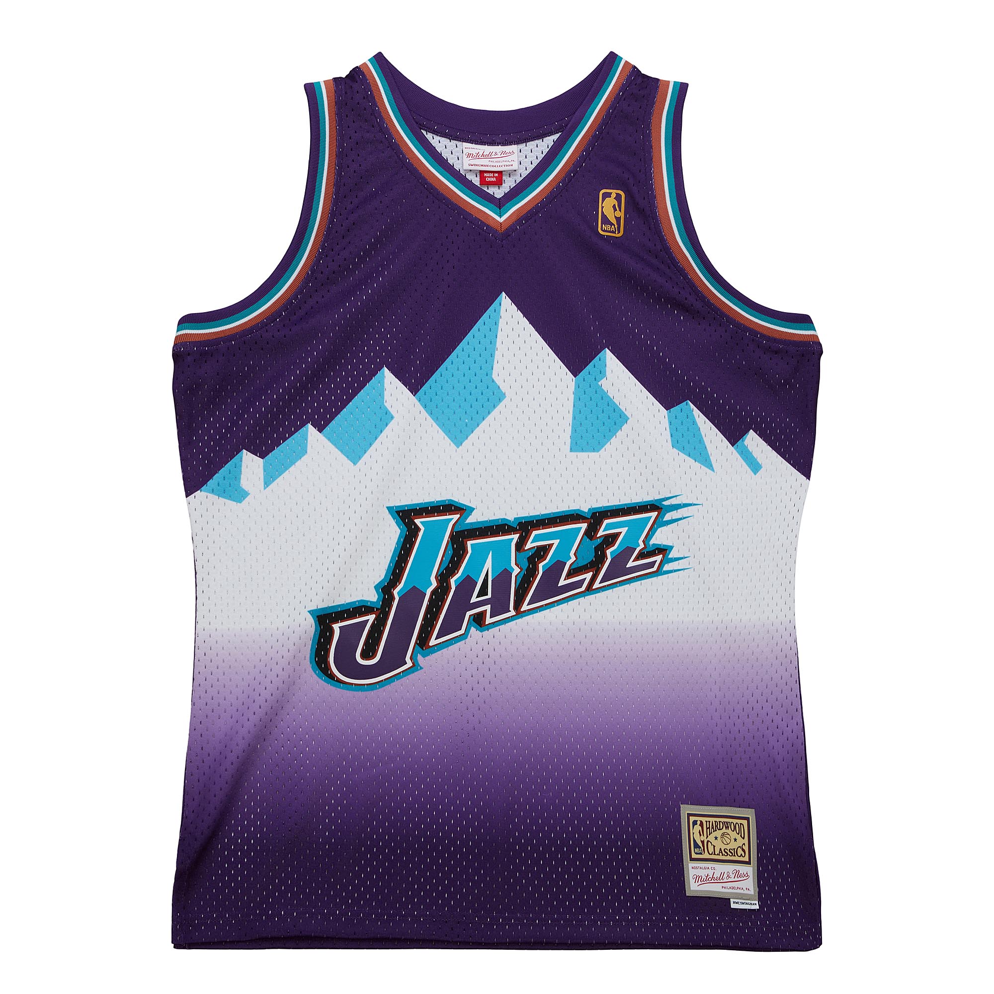 Utah Jazz Mitchell & Ness 1996-97 Hardwood Classics Swingman Jersey - Purple