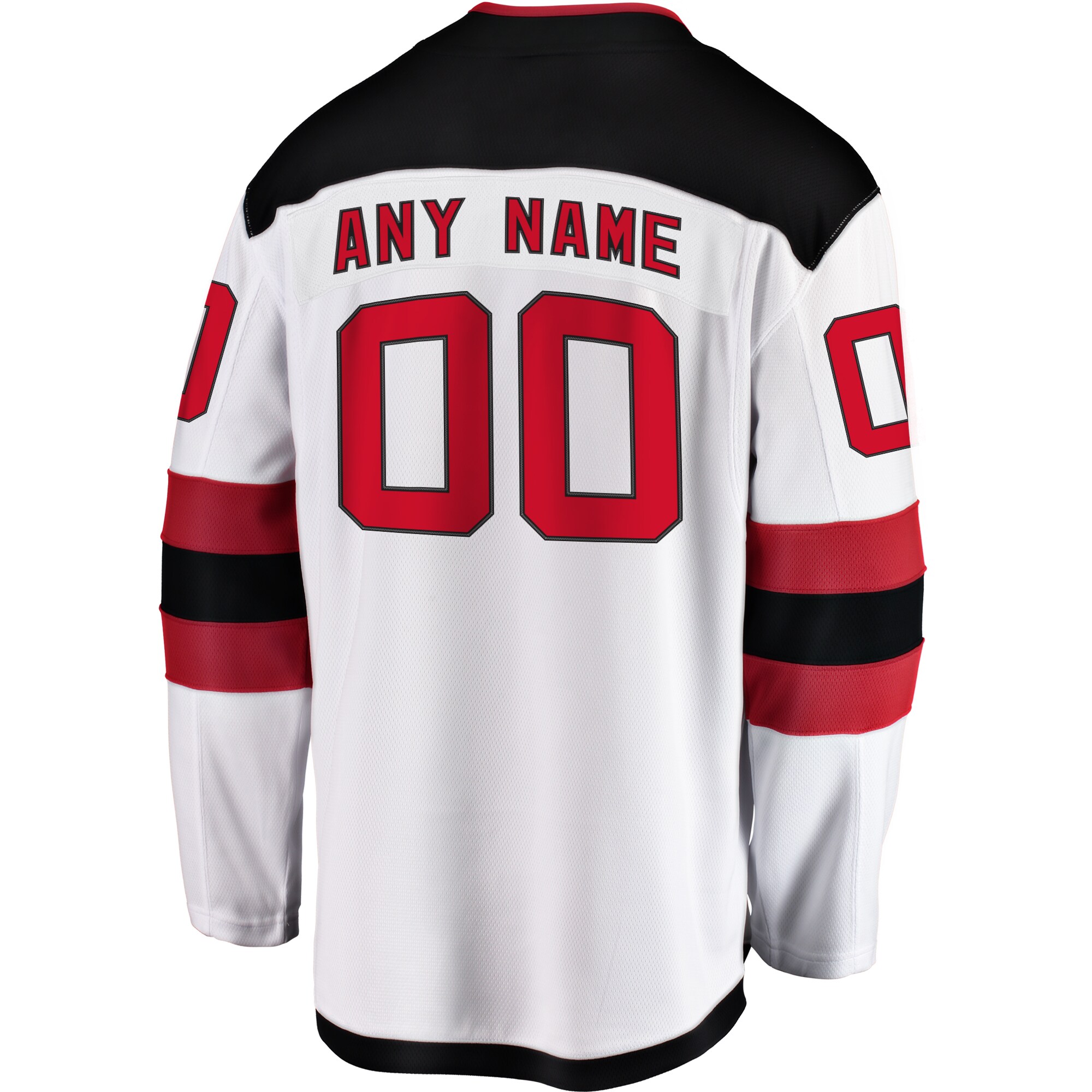 New Jersey Devils Fanatics Away Breakaway Custom Jersey - White