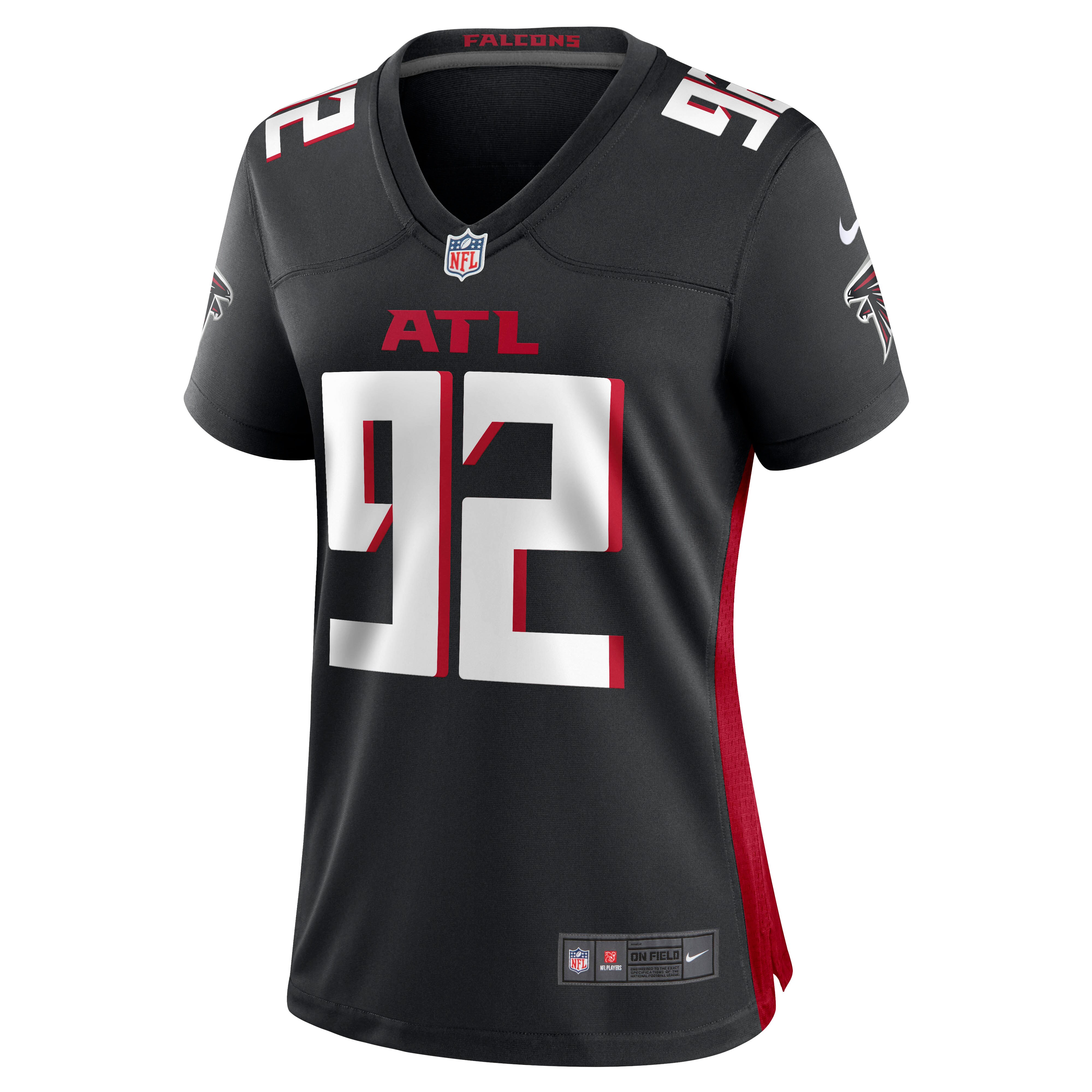 Adetokunbo Ogundeji Atlanta Falcons  Women's Game Jersey - Black