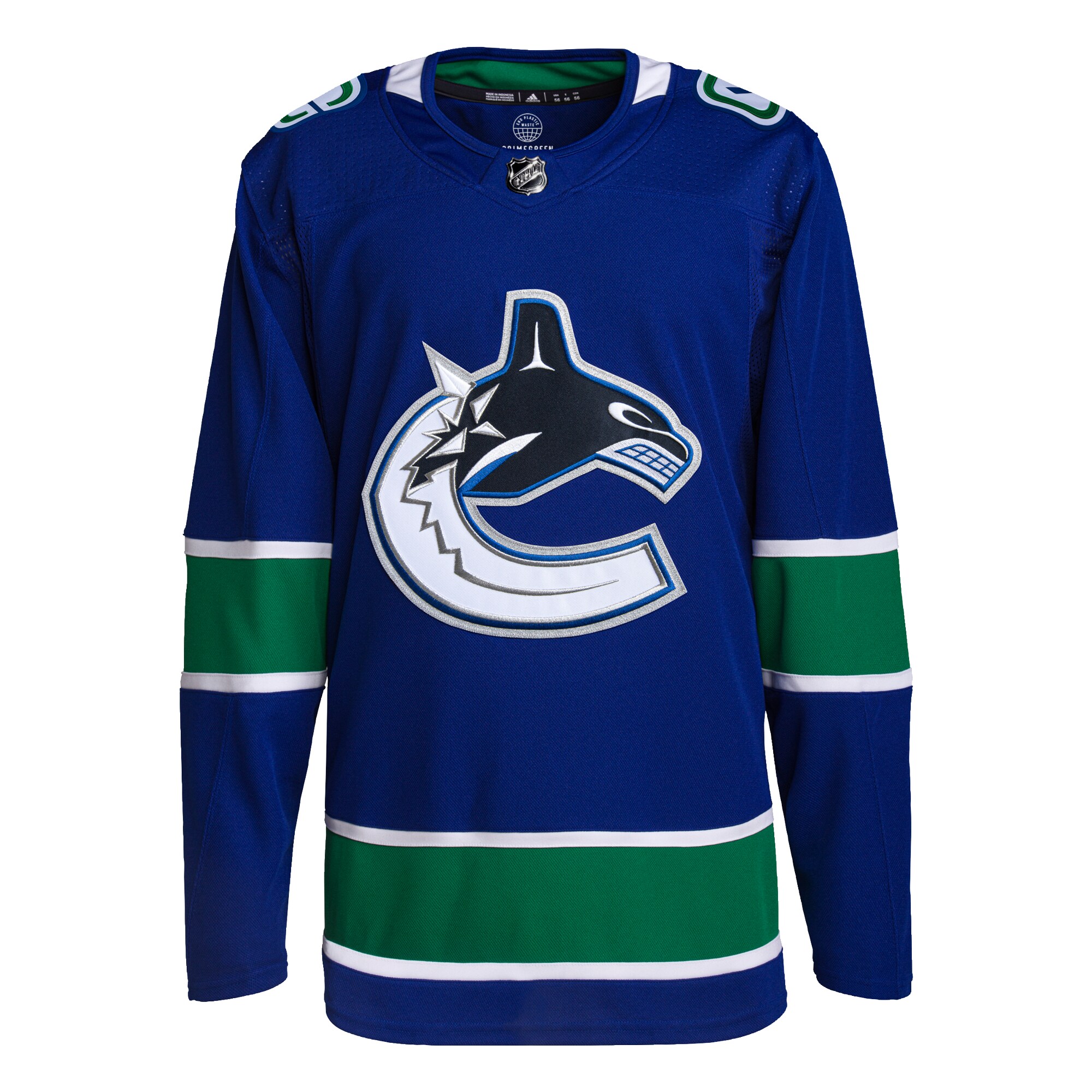 Vancouver Canucks adidas Home Primegreen Authentic Jersey - Royal