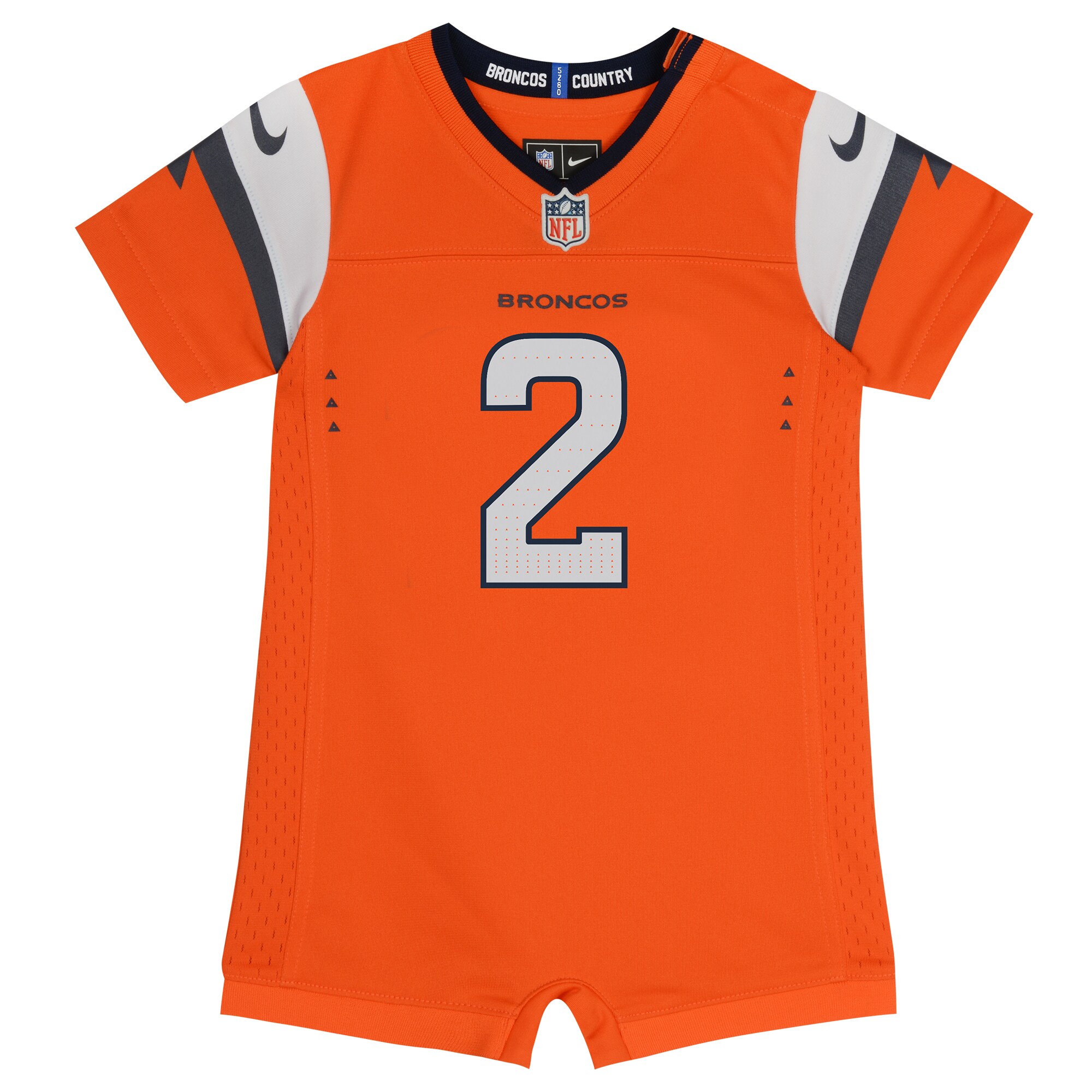 Patrick Surtain II Denver Broncos  Newborn & Infant Game Romper Jersey - Orange