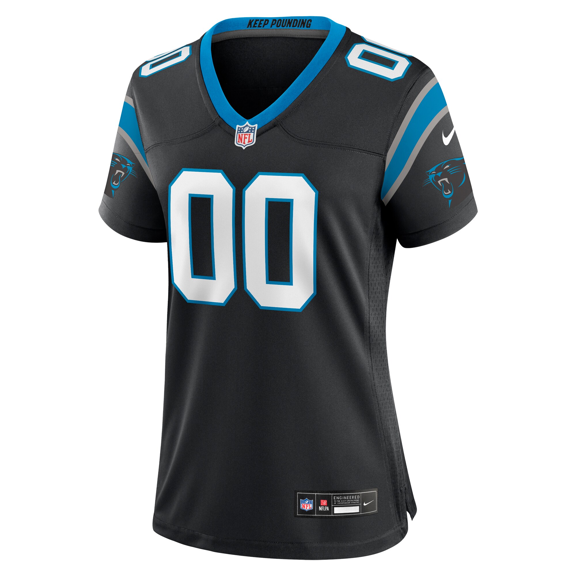 Carolina Panthers  Women's Custom Game Jersey - Black