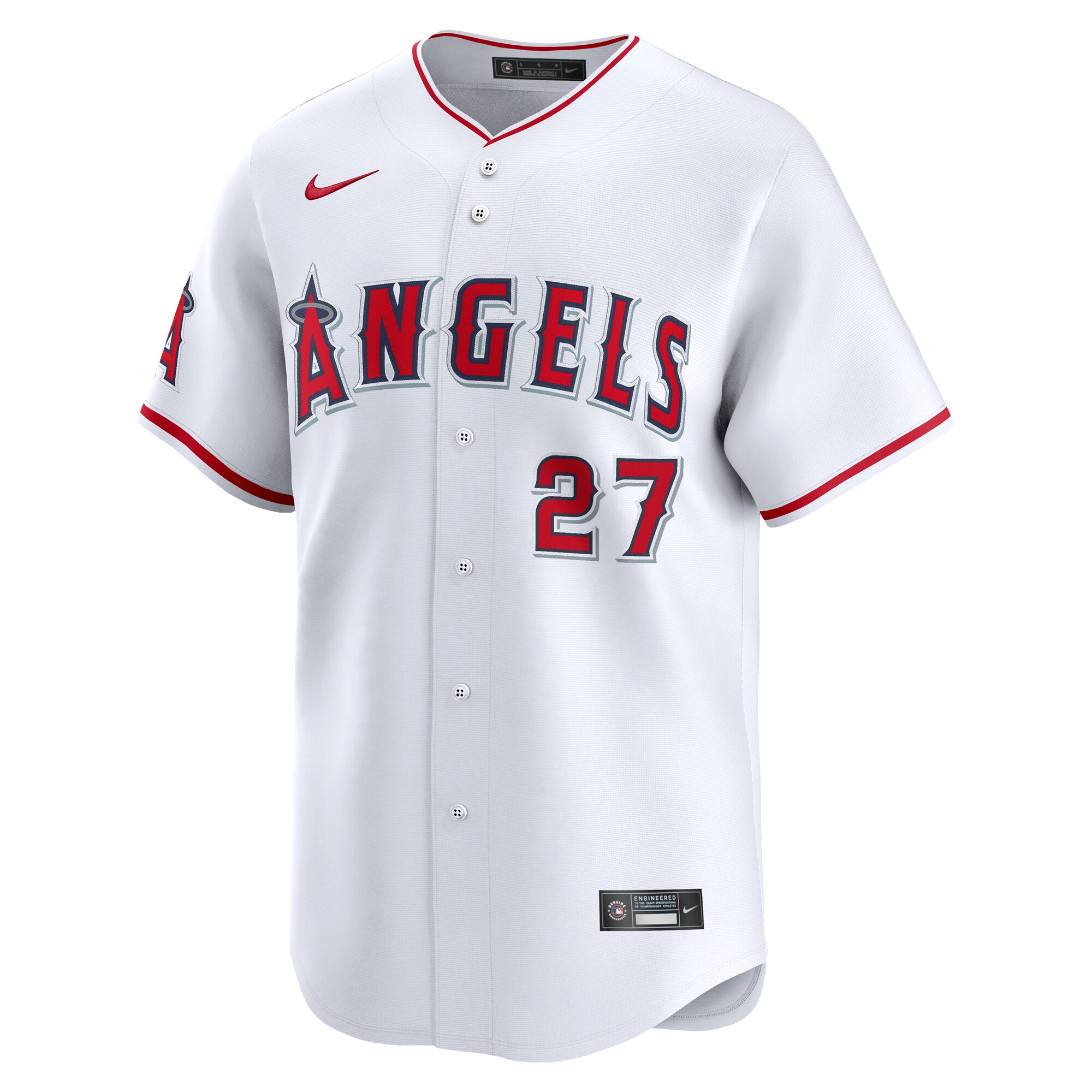 Mike Trout Los Angeles Angels  Youth Home Limited Player Jersey - White