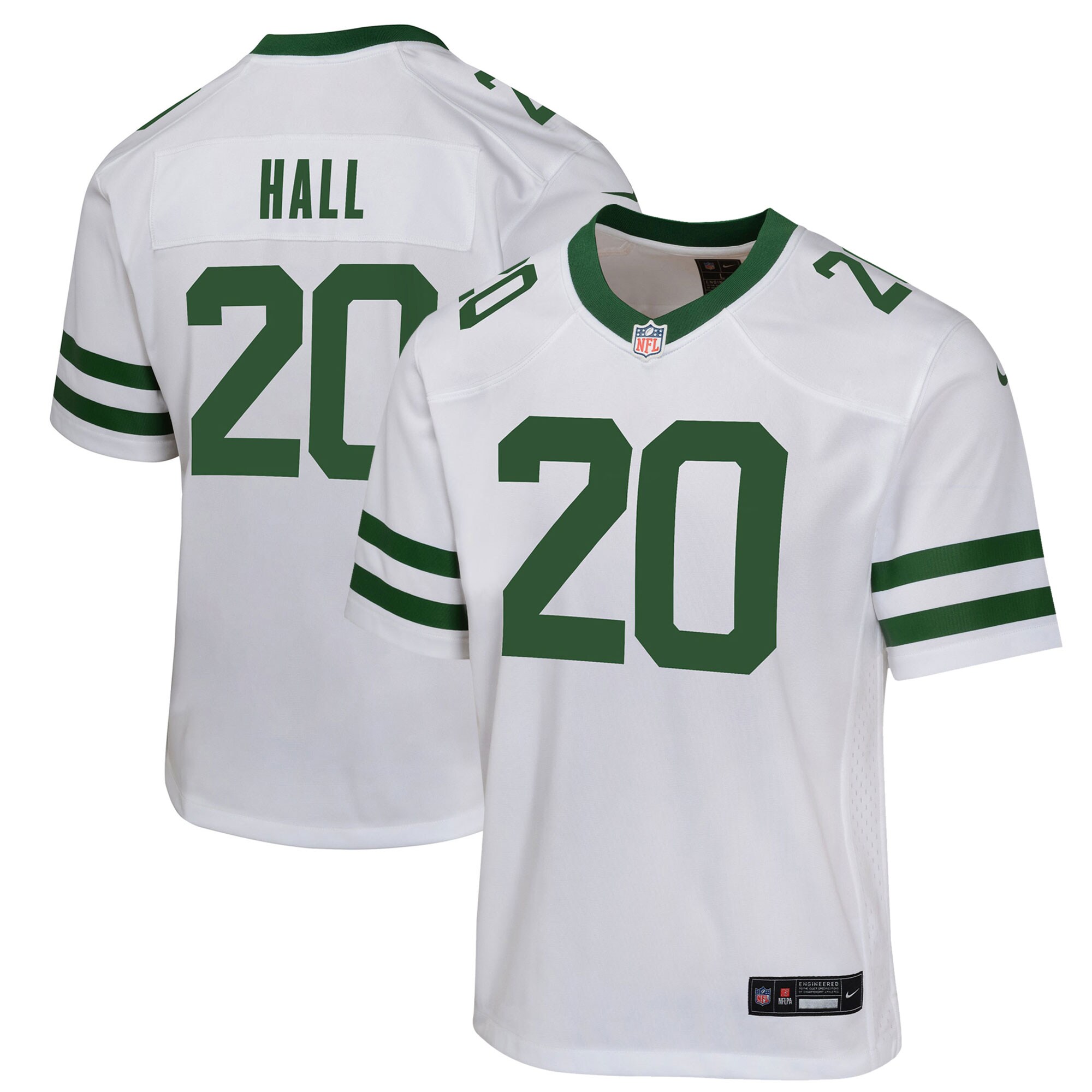 Breece Hall New York Jets  Youth Game Jersey - Legacy White