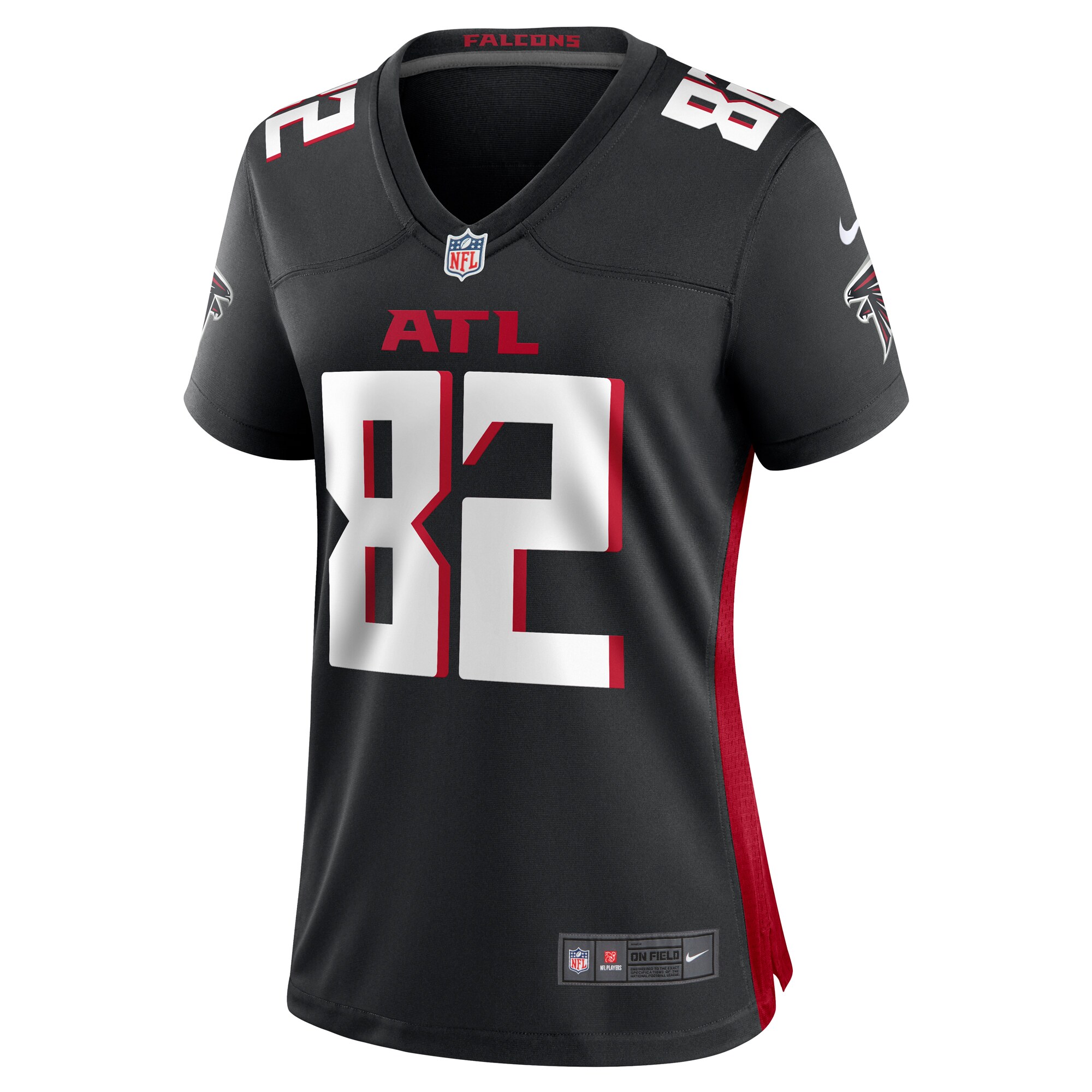 Xavier Malone Atlanta Falcons  Women's  Game Jersey -  Black