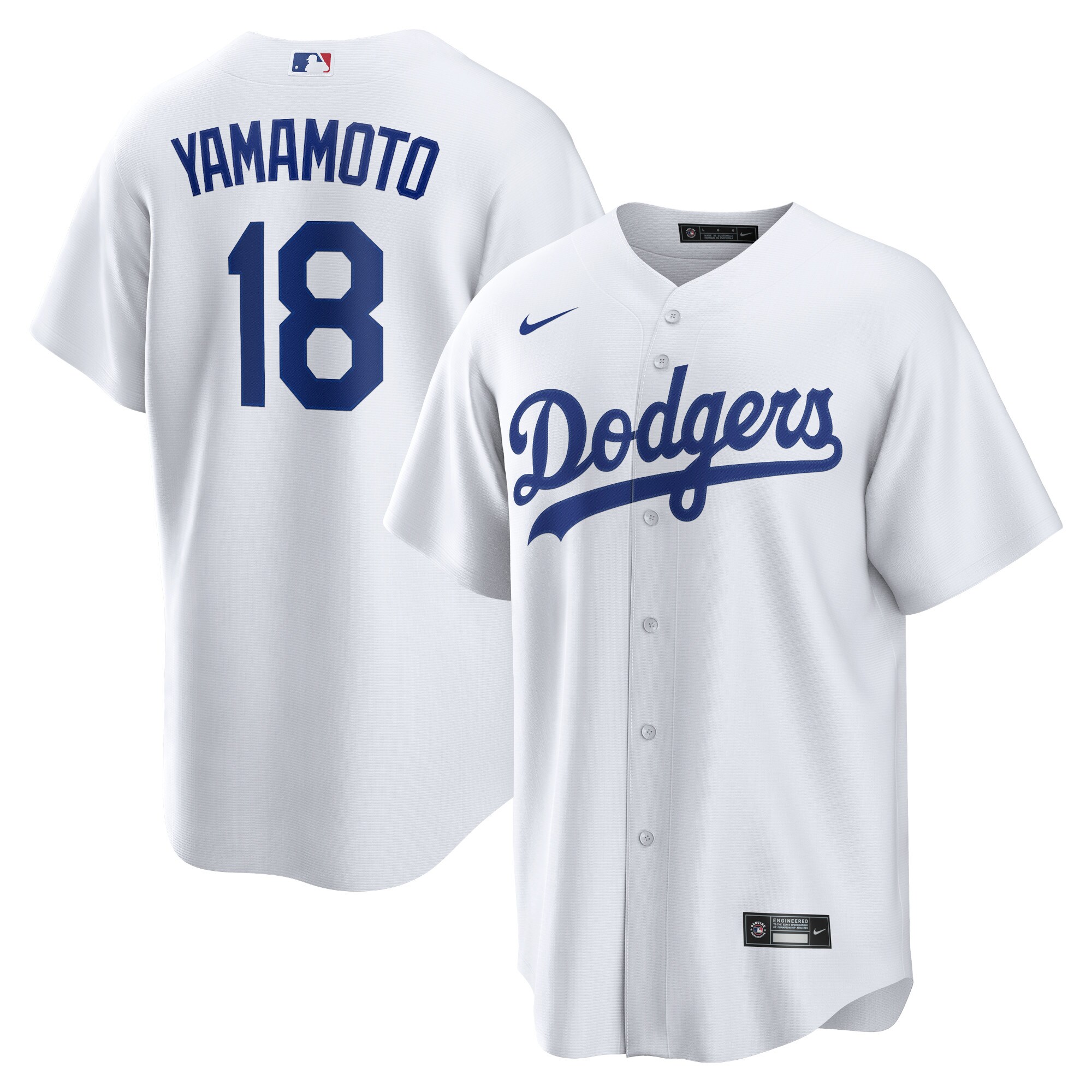 Yoshinobu Yamamoto Los Angeles Dodgers  Home Replica Player Jersey\u00c2\u00a0\u00e2\u20ac\u201c White