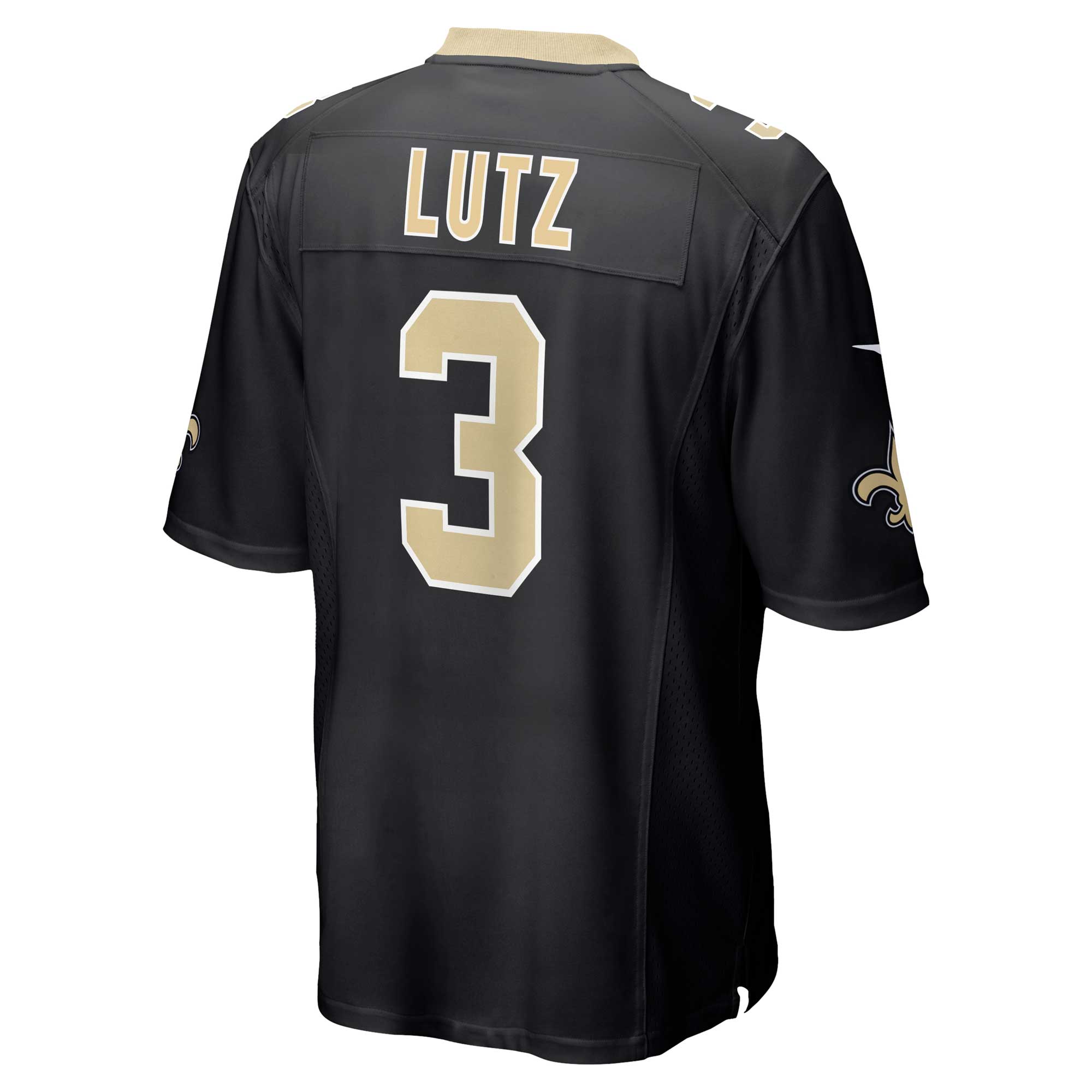 Wil Lutz New Orleans Saints  Game Jersey - Black