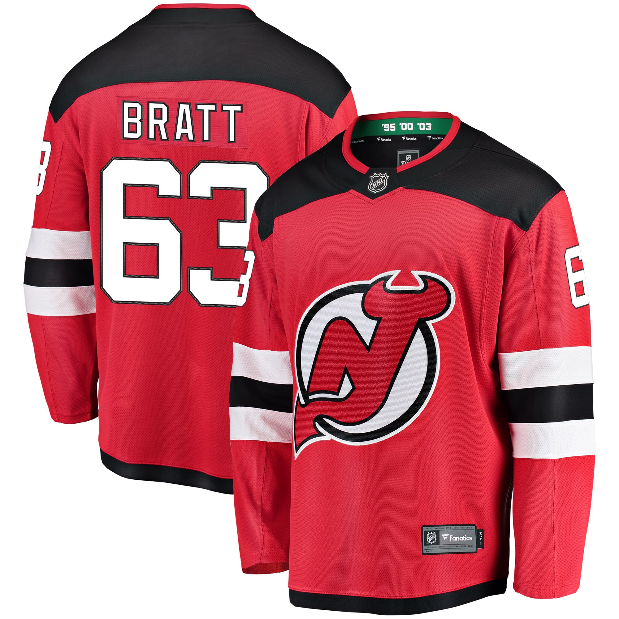Jesper Bratt New Jersey Devils Fanatics Home Breakaway Player Jersey - Red