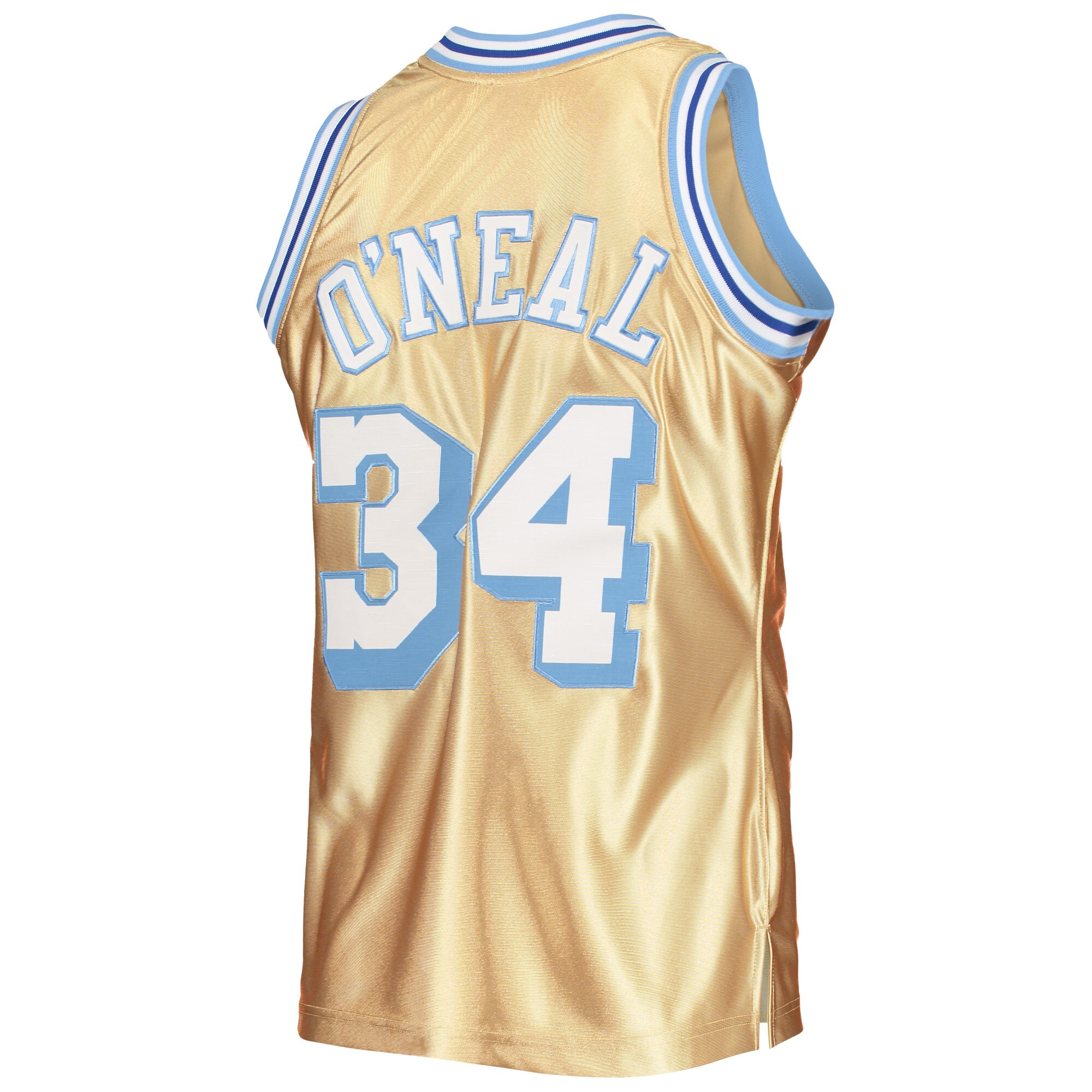 Shaquille O'Neal Los Angeles Lakers Mitchell & Ness 75th Anniversary 1996\/97 Hardwood Classics Swingman Jersey - Gold