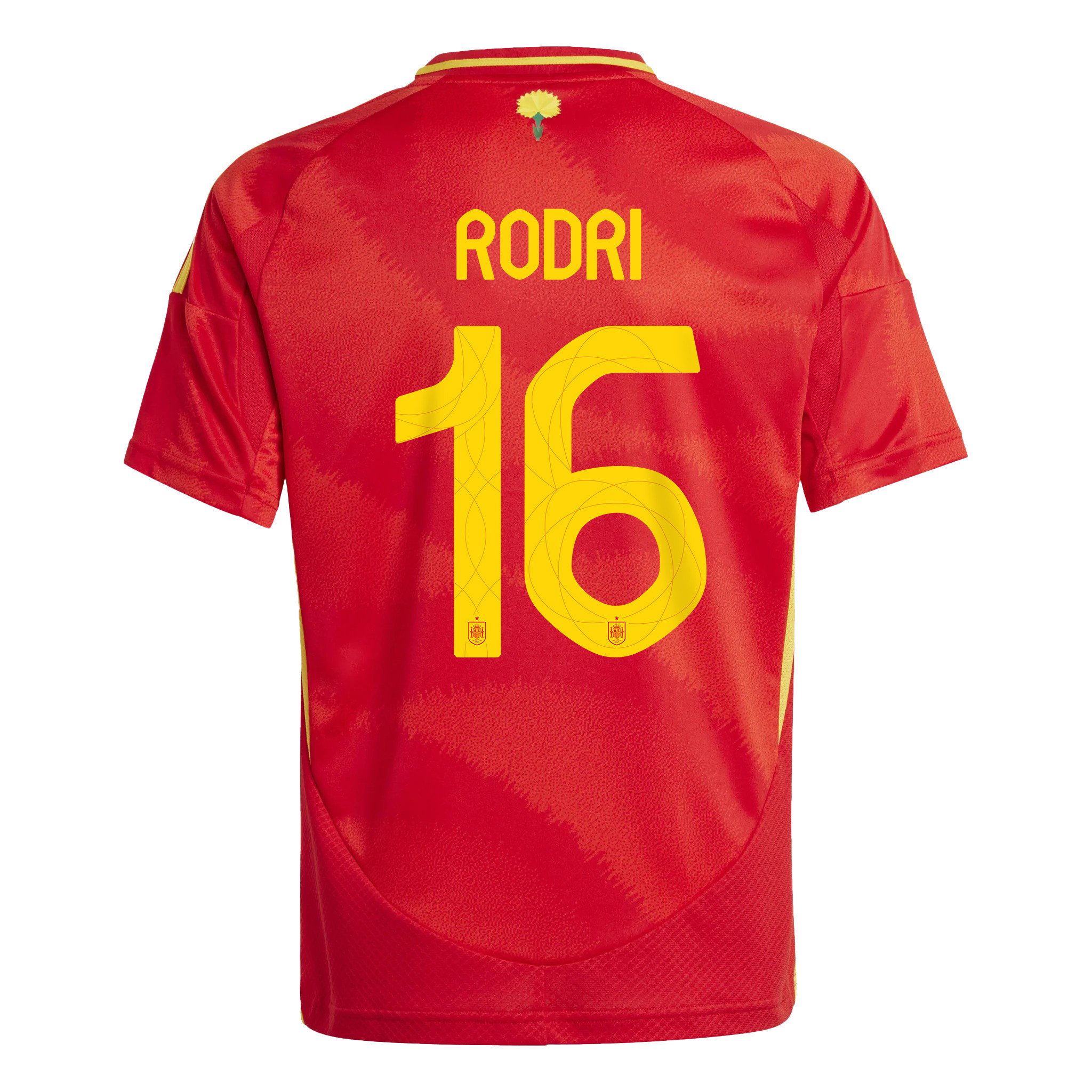 Rodri 16 Spain National Team 2024 Home YOUTH Jersey - Red