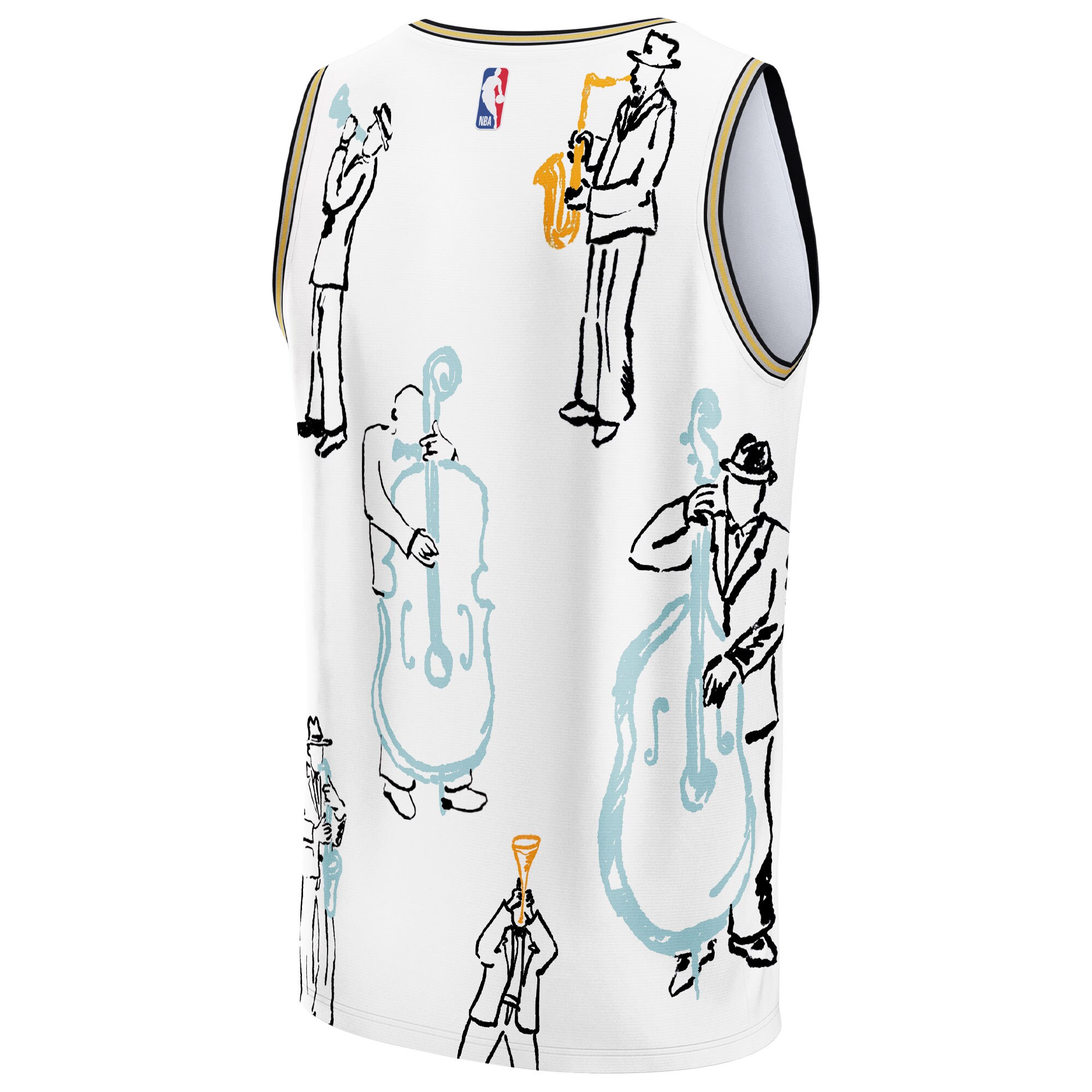 Utah Jazz NBA & KidSuper Studios by Fanatics Unisex Hometown Jersey - White