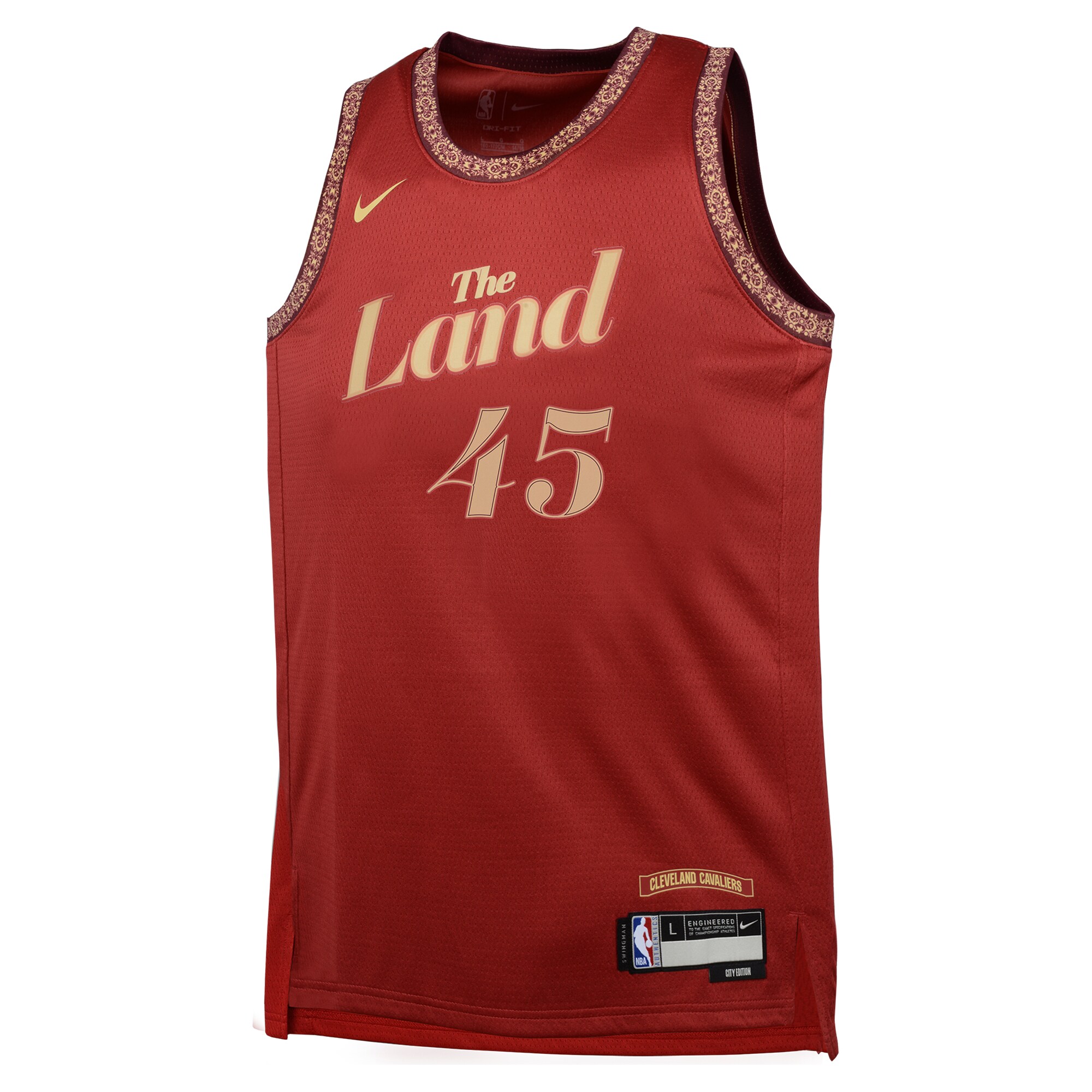 Donovan Mitchell Cleveland Cavaliers  Youth  Swingman Replica Jersey - City Edition - Wine