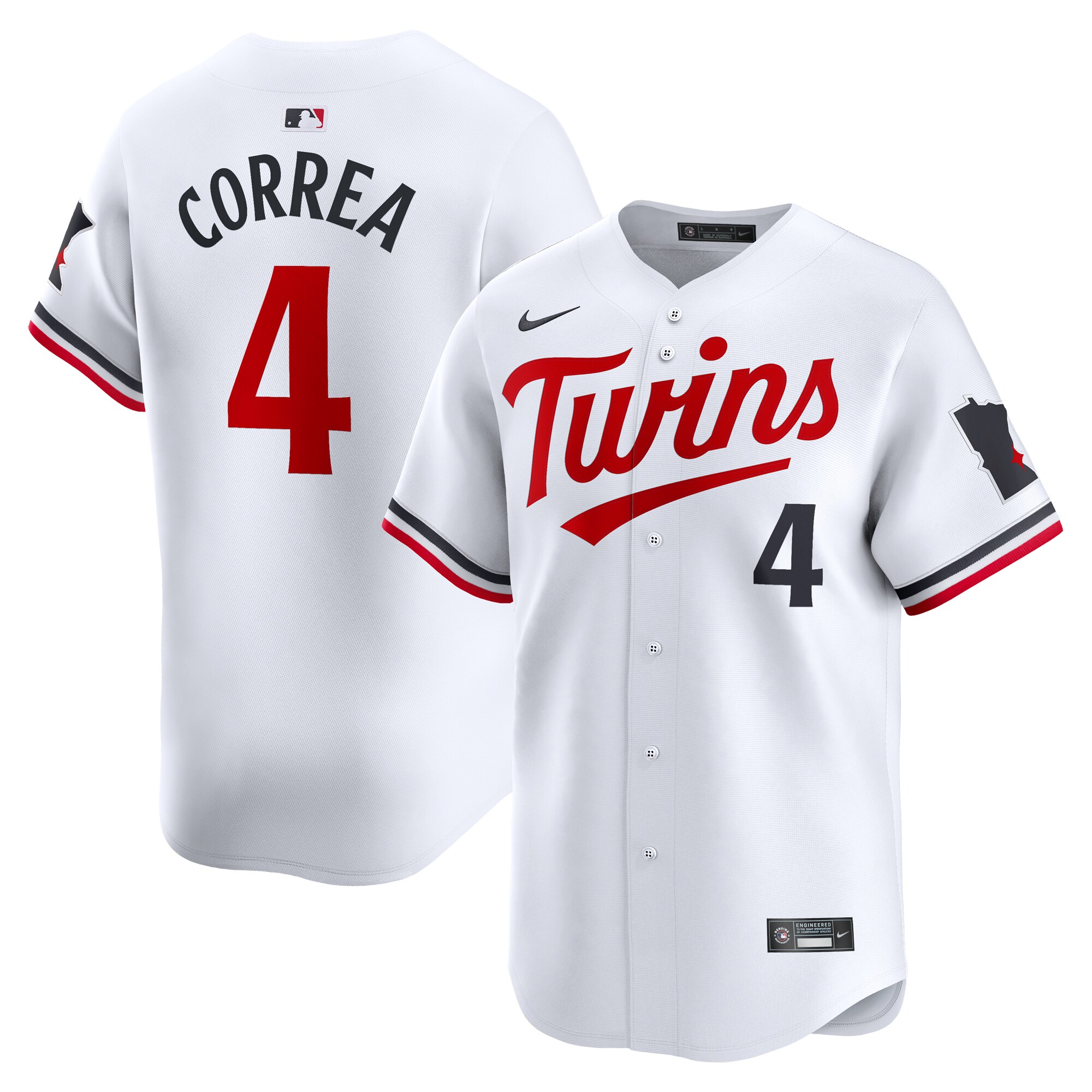 Carlos Correa Minnesota Twins  Youth Home Limited Player Jersey - White