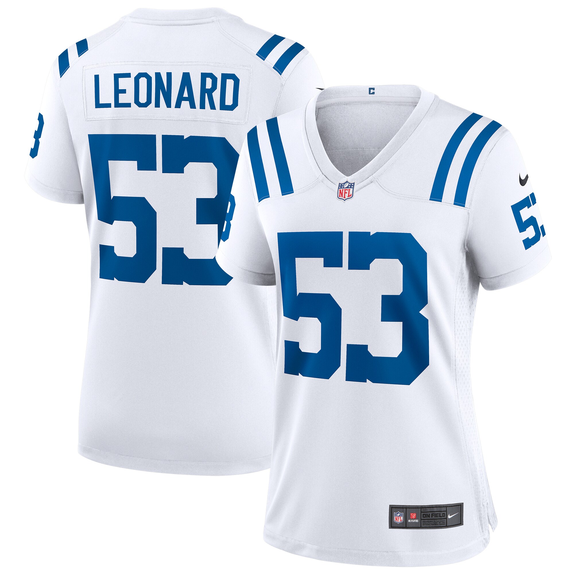 Shaquille Leonard Indianapolis Colts  Women's Game Player Jersey - White