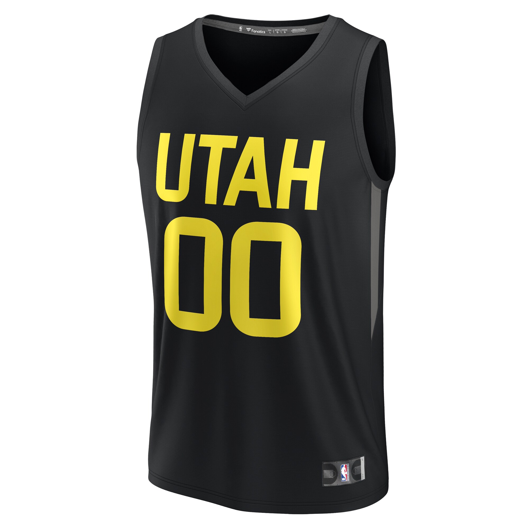 Utah Jazz Fanatics  Fast Break Custom Replica Jersey - Black - Statement Edition