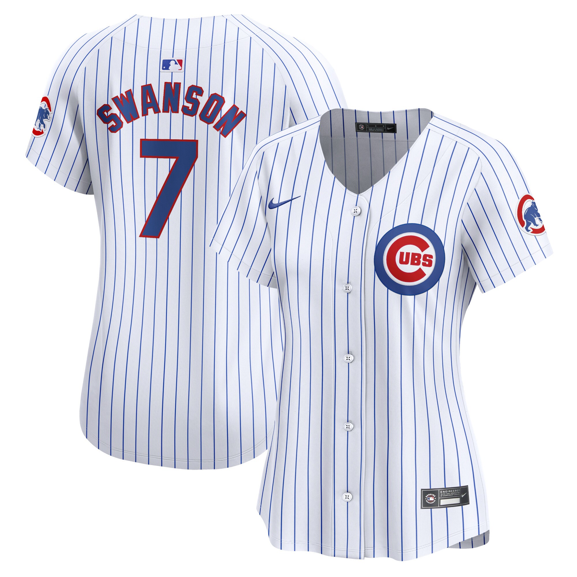 Dansby Swanson Chicago Cubs  Women's Home Limited Player Jersey - White