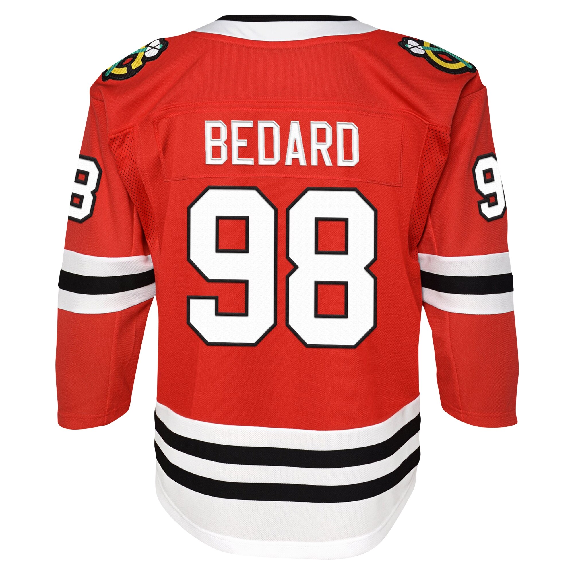 Connor Bedard Chicago Blackhawks Youth Home Premier\u00c2\u00a0Player Jersey - Red