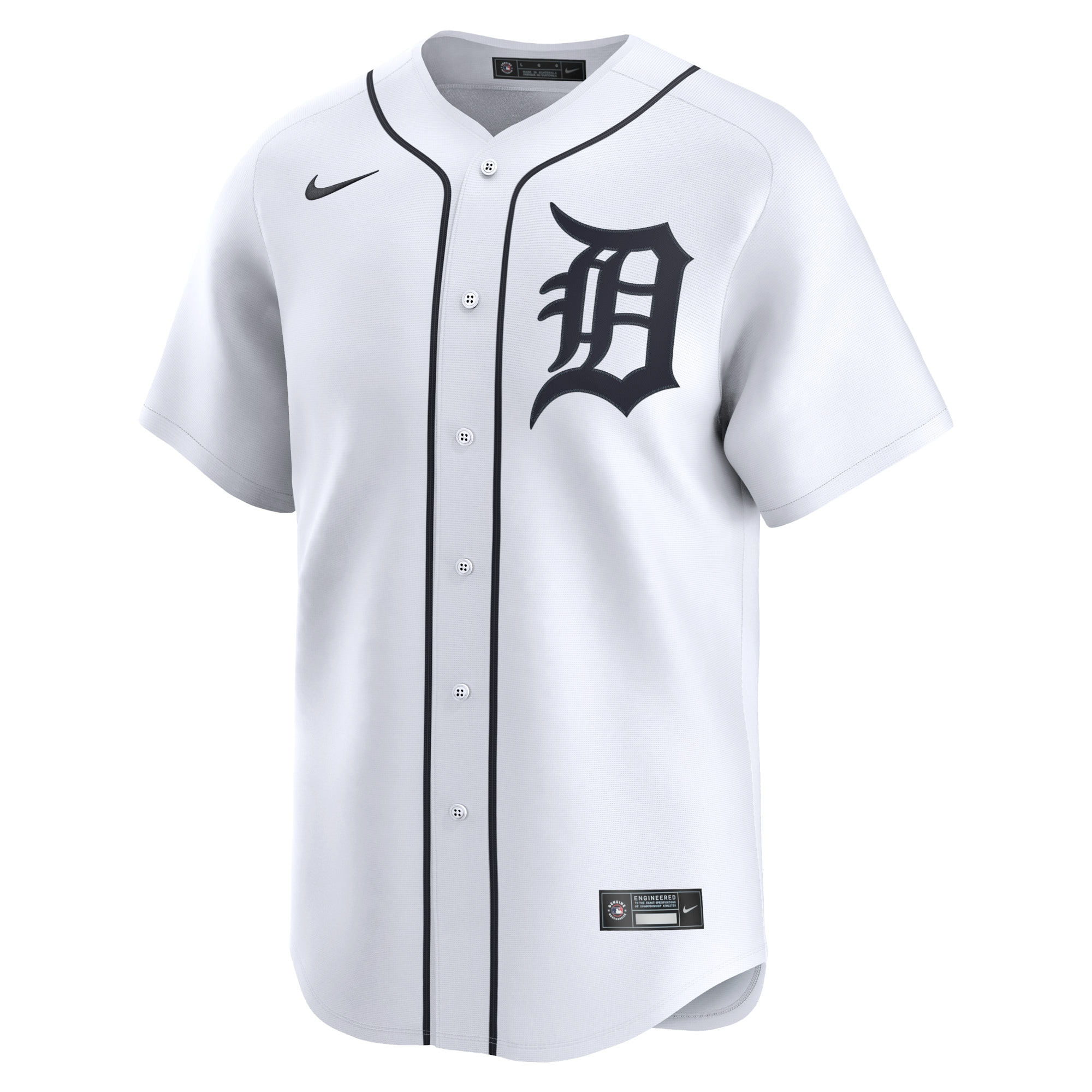 Detroit Tigers  Home Limited Custom Jersey - White
