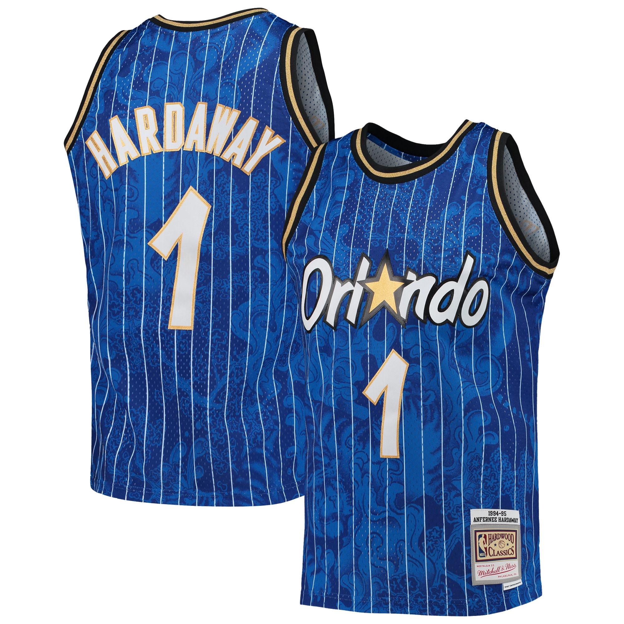 Penny Hardaway Orlando Magic Mitchell & Ness Hardwood Classics 1994\/95 Lunar New Year Swingman Jersey - Blue
